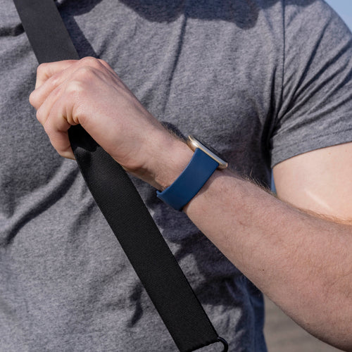Fitbit Sense 2 Silikonarmband Classic (Dunkelblau)