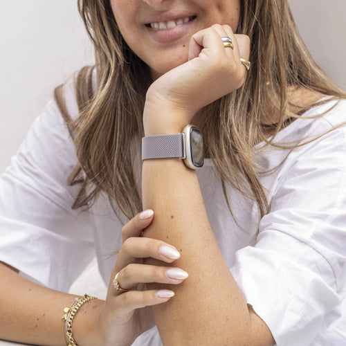 Fitbit Sense Milanese Armband (Silber)