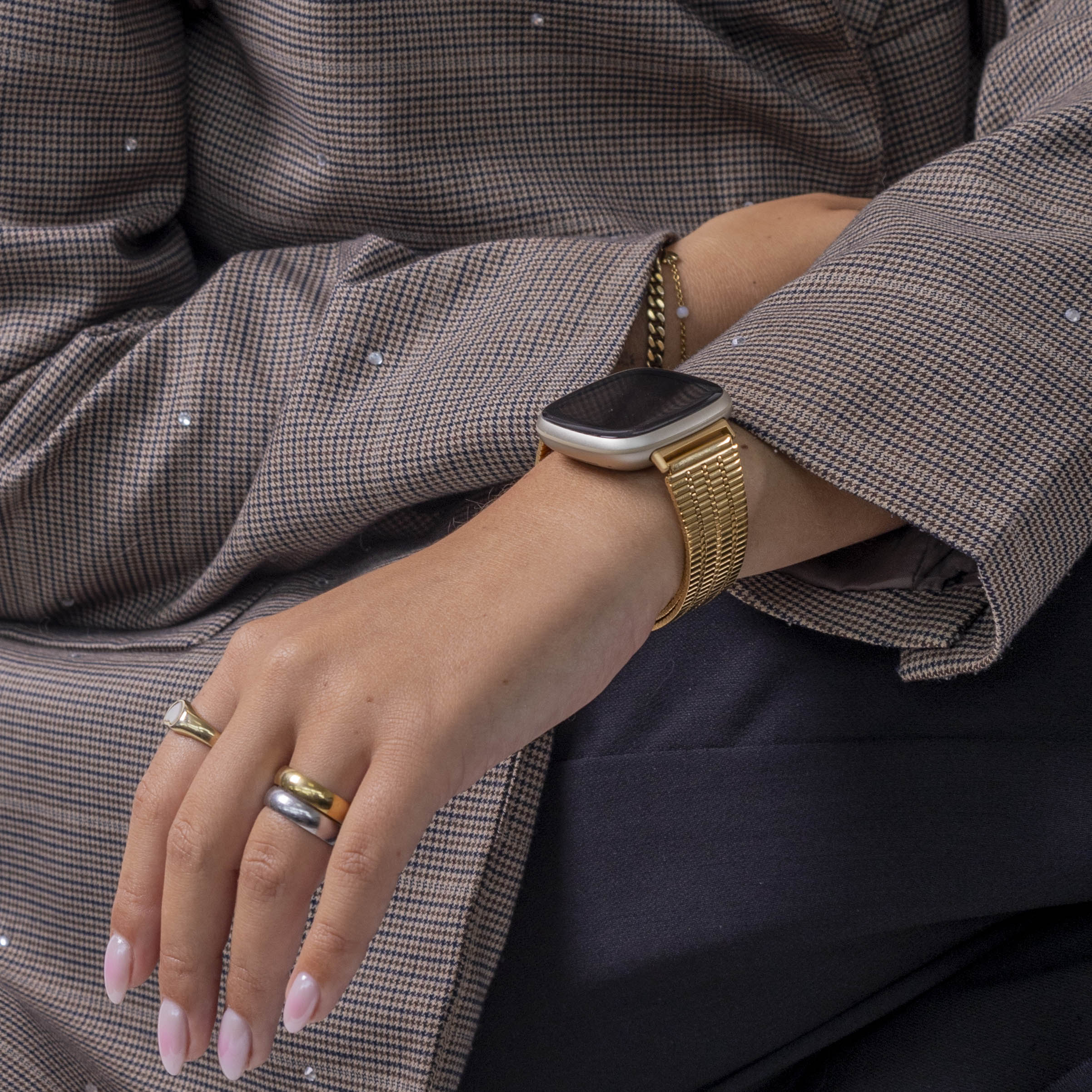 Fitbit Sense Edelstahlband (Gold)