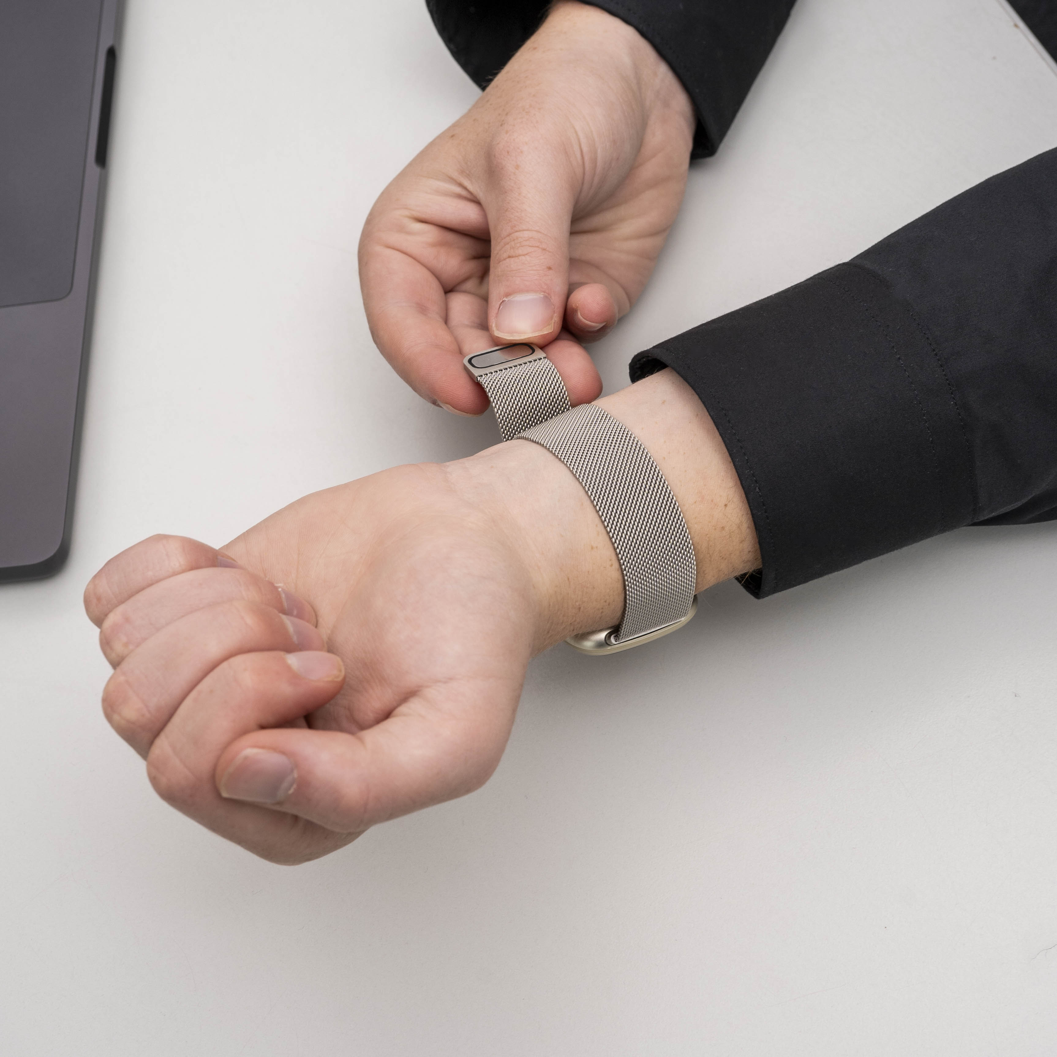 Fitbit Sense Milanese Strap (Starlight)