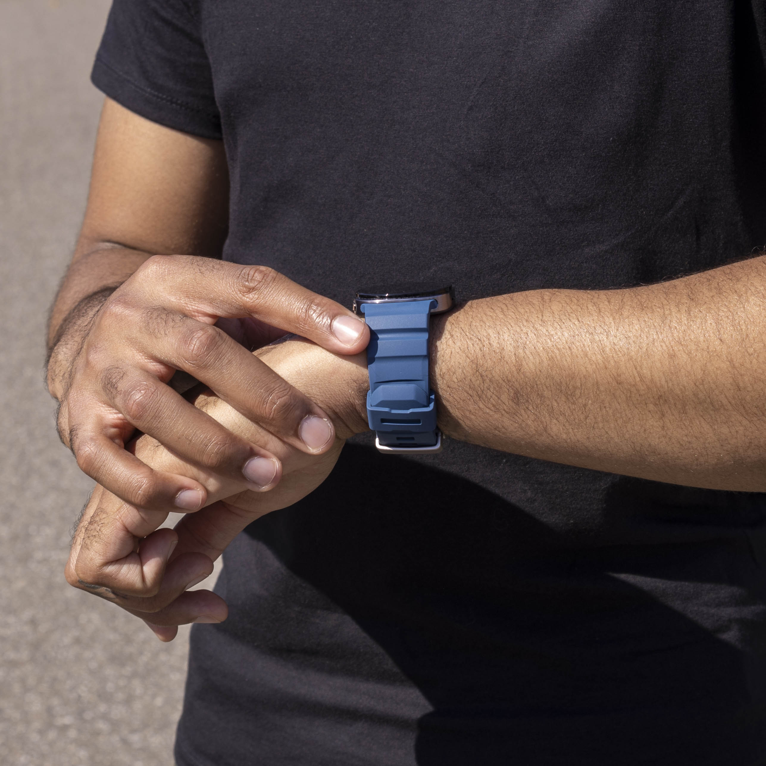 Samsung Galaxy Watch 8 Classic Extreme Silikonarmband (Dunkel Blau)