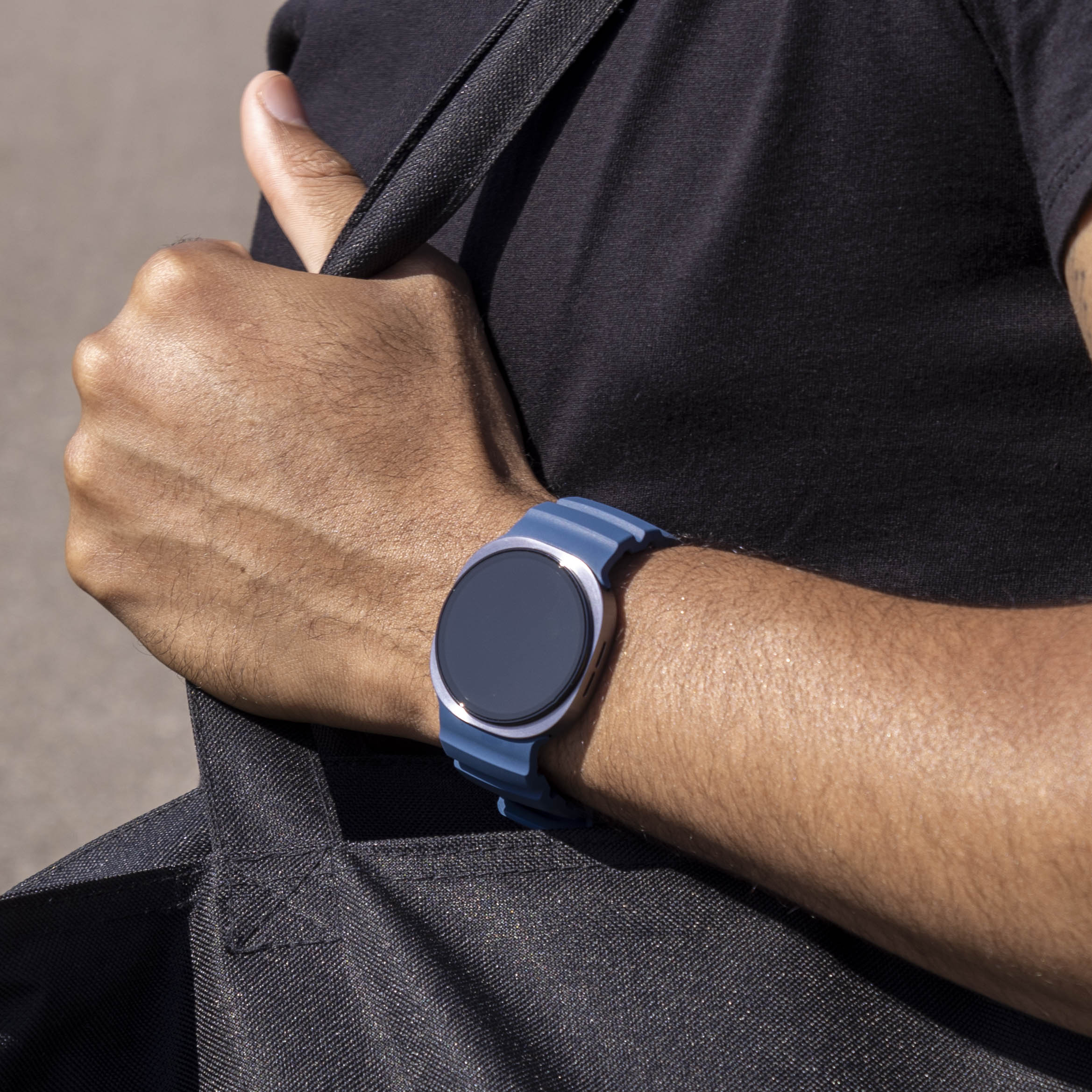 Samsung Galaxy Watch 8 - 44mm Extreme Silikonarmband (Dunkel Blau)