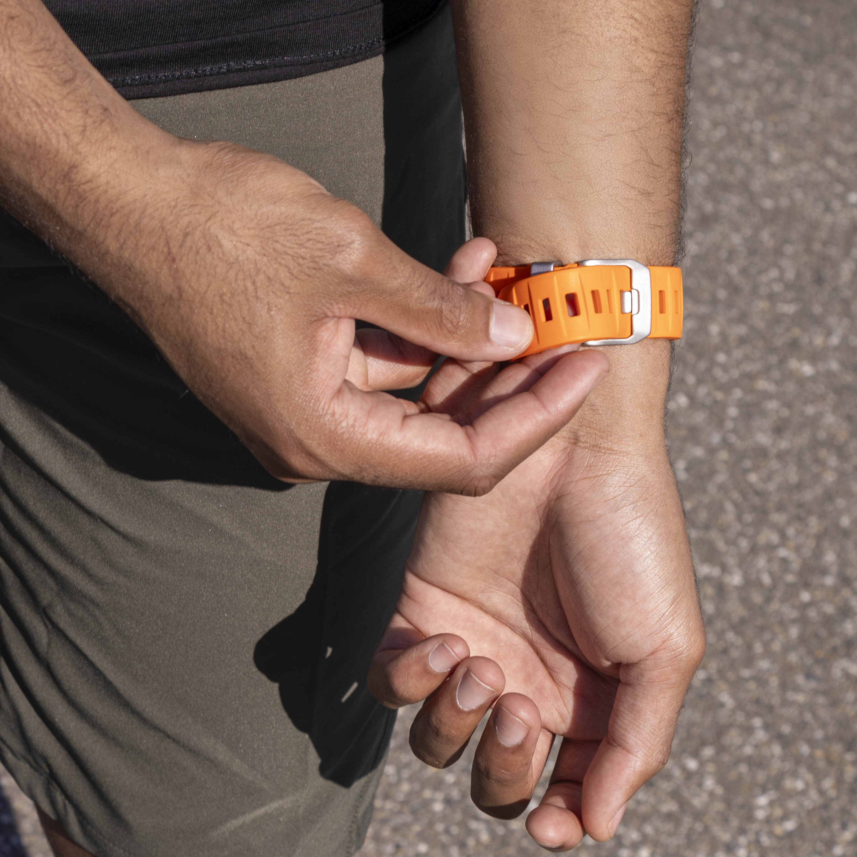 Samsung Galaxy Watch 8 Classic Extreme Silicone Strap (Orange)