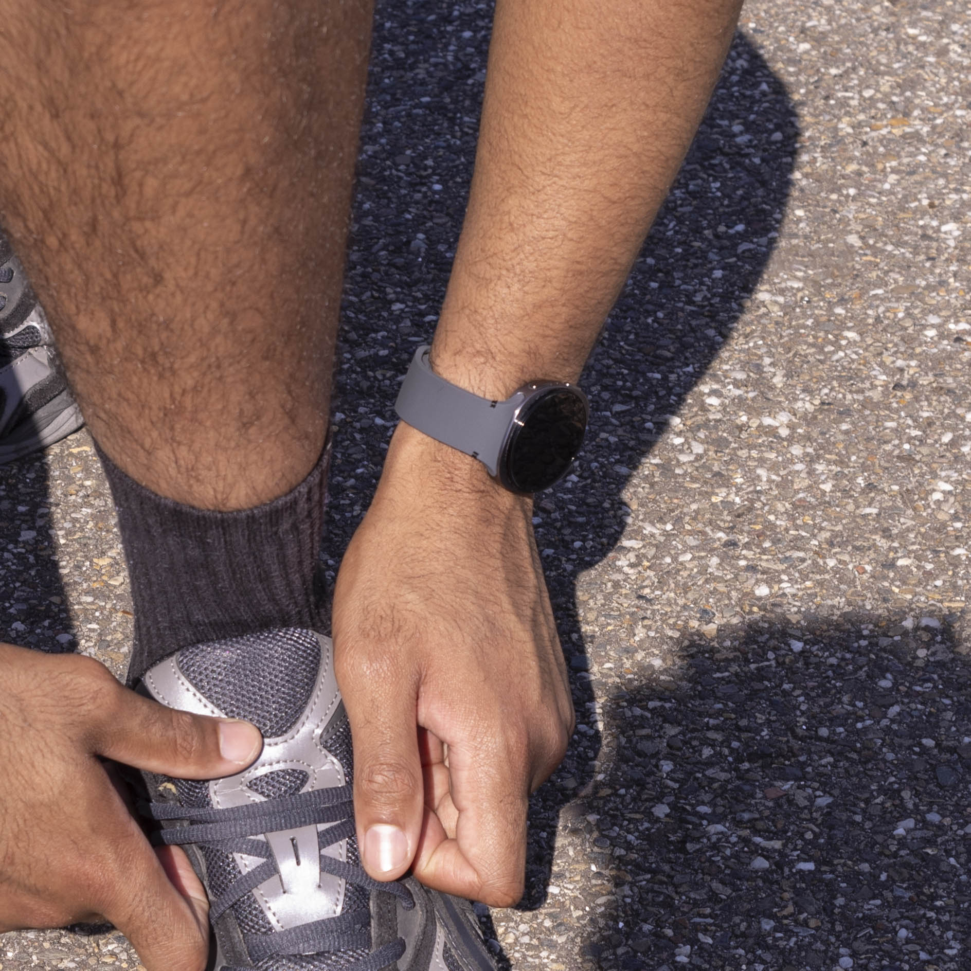 Samsung Galaxy Watch 8 - 44mm Silikonarmband (Dunkelgrau)