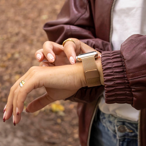 Apple Watch Milanese-Armband (Roségold)
