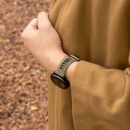 Garmin Vivoactive 3 Sport Strap with Buckle (Olive/Black)