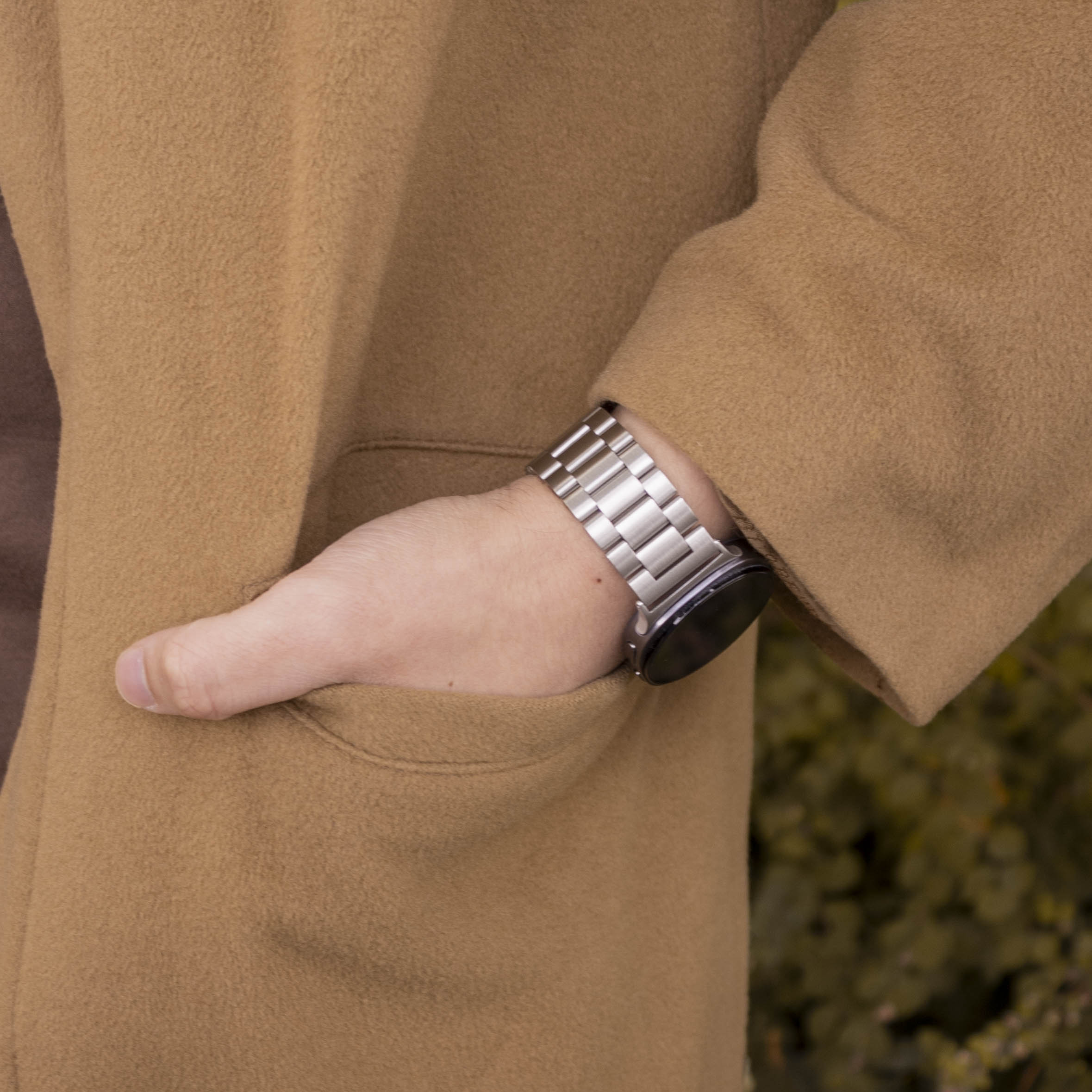 Bandz Samsung Galaxy Watch 8 - 44mm Steel Strap 'Classic' (Silver)