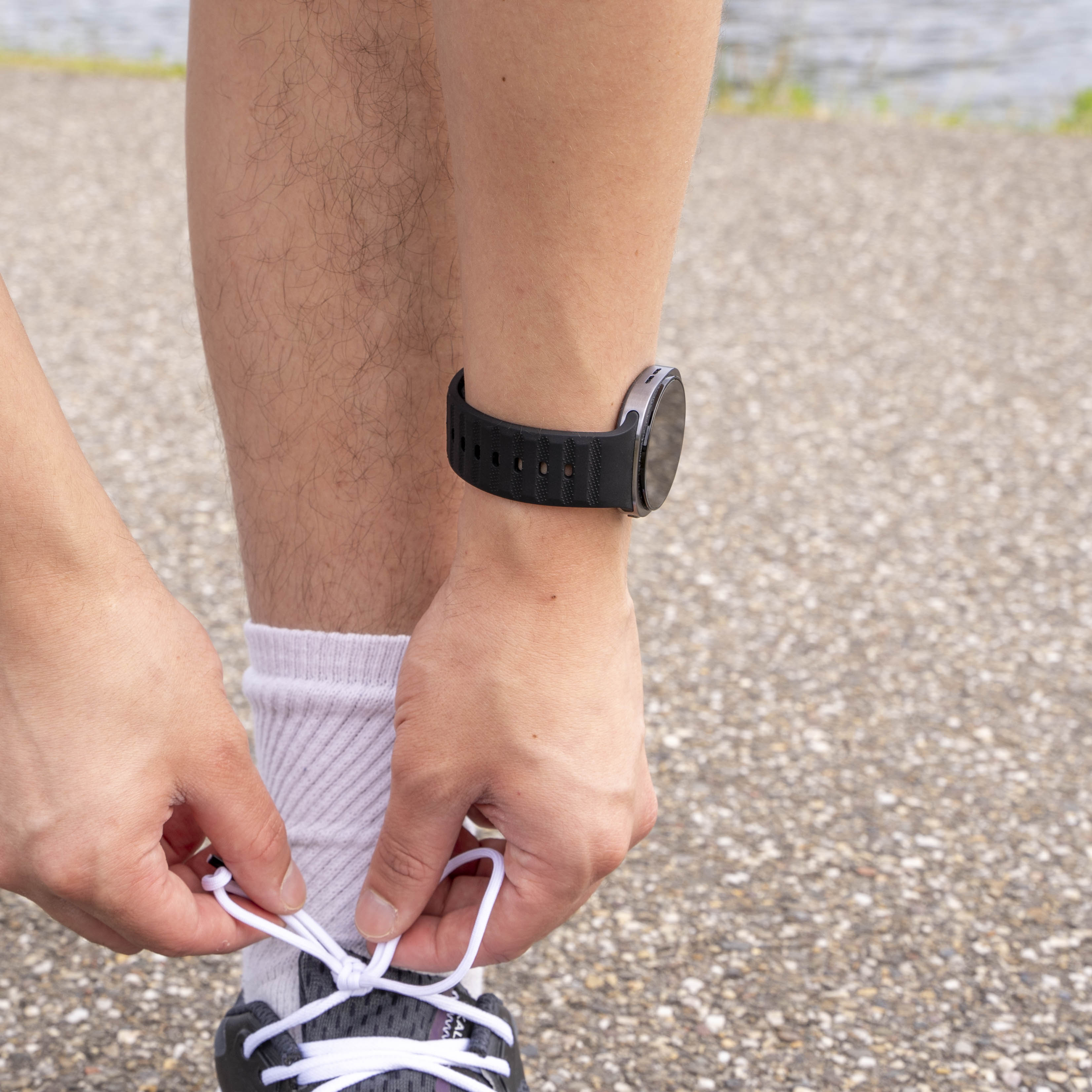 Samsung Galaxy Watch 8 - 44mm Outdoor Silikonarmband (Schwarz)