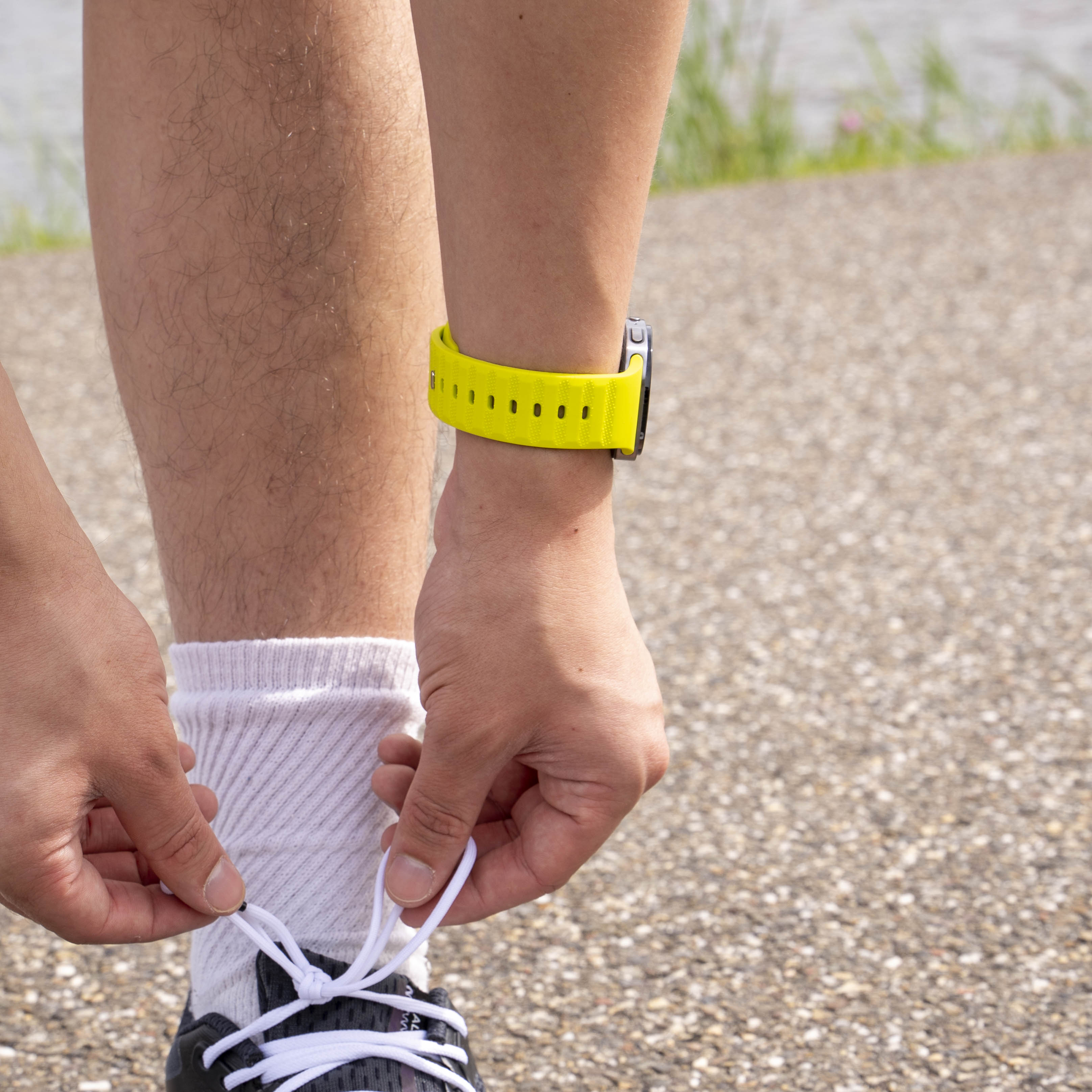 Samsung Galaxy Watch 8 - 44mm Outdoor Silikonarmband (Limette)