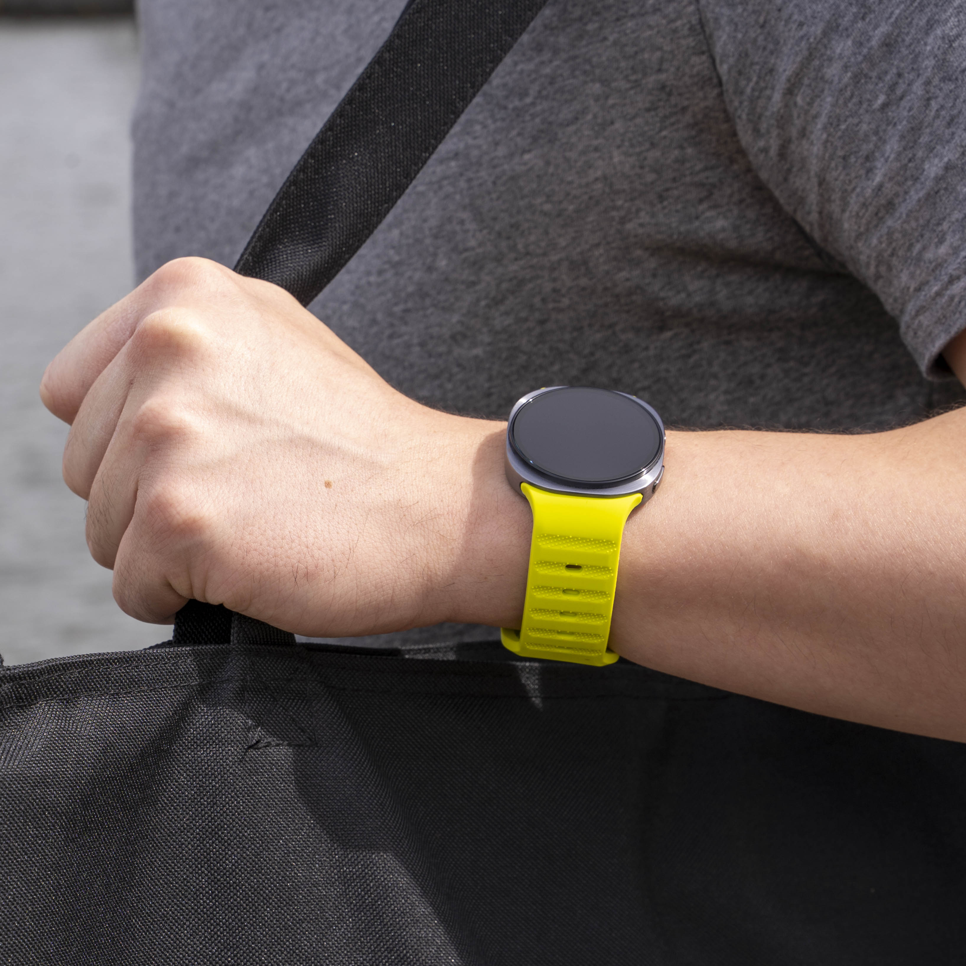 Samsung Galaxy Watch 8 Classic Outdoor Silicone Strap (Lime)