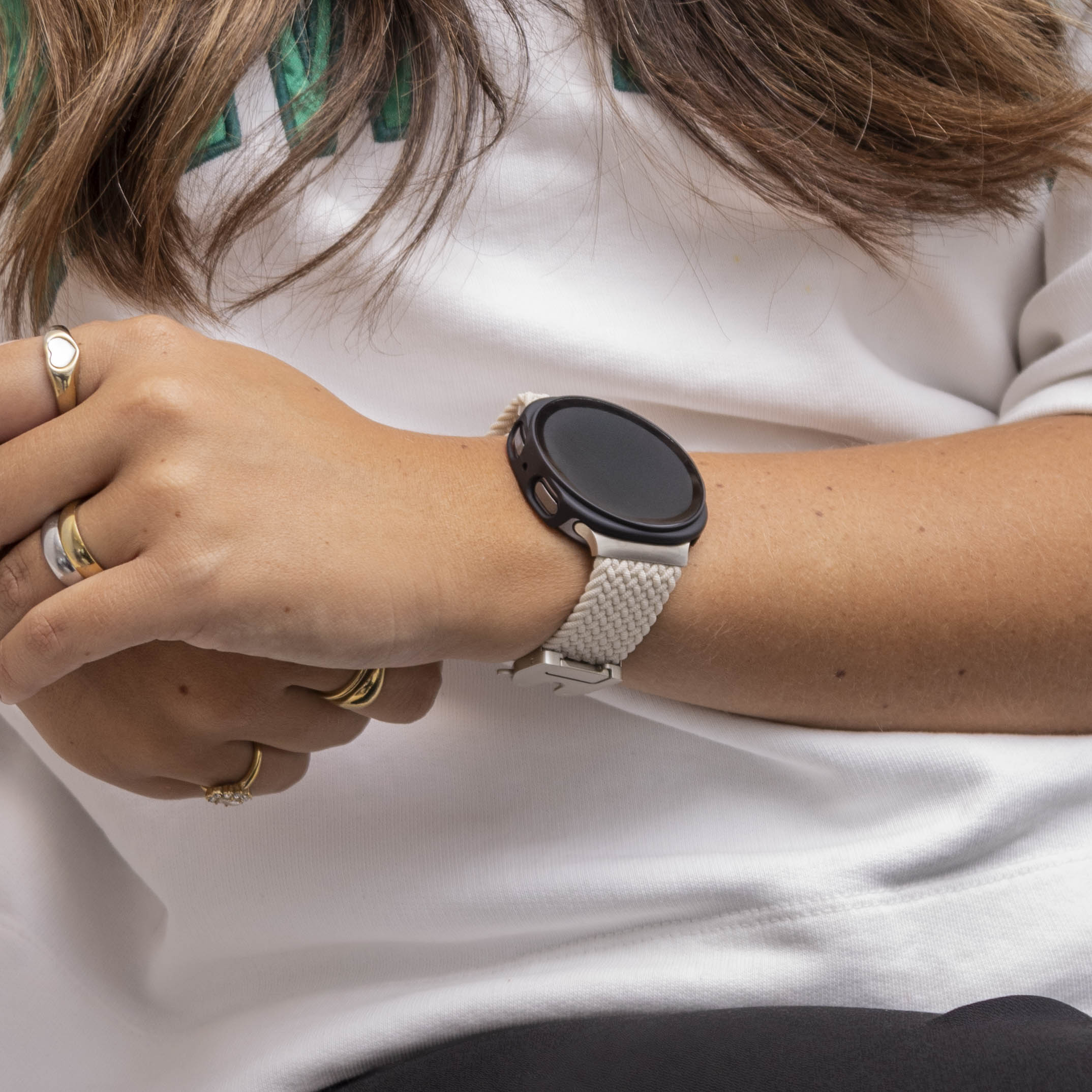 Samsung Galaxy Watch 8 - 44mm Hardcase mit Glas (Schwarz)