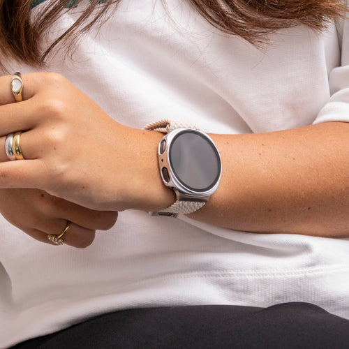 Samsung Galaxy Watch 8 - 40mm Hardcase mit Glas (Silber)