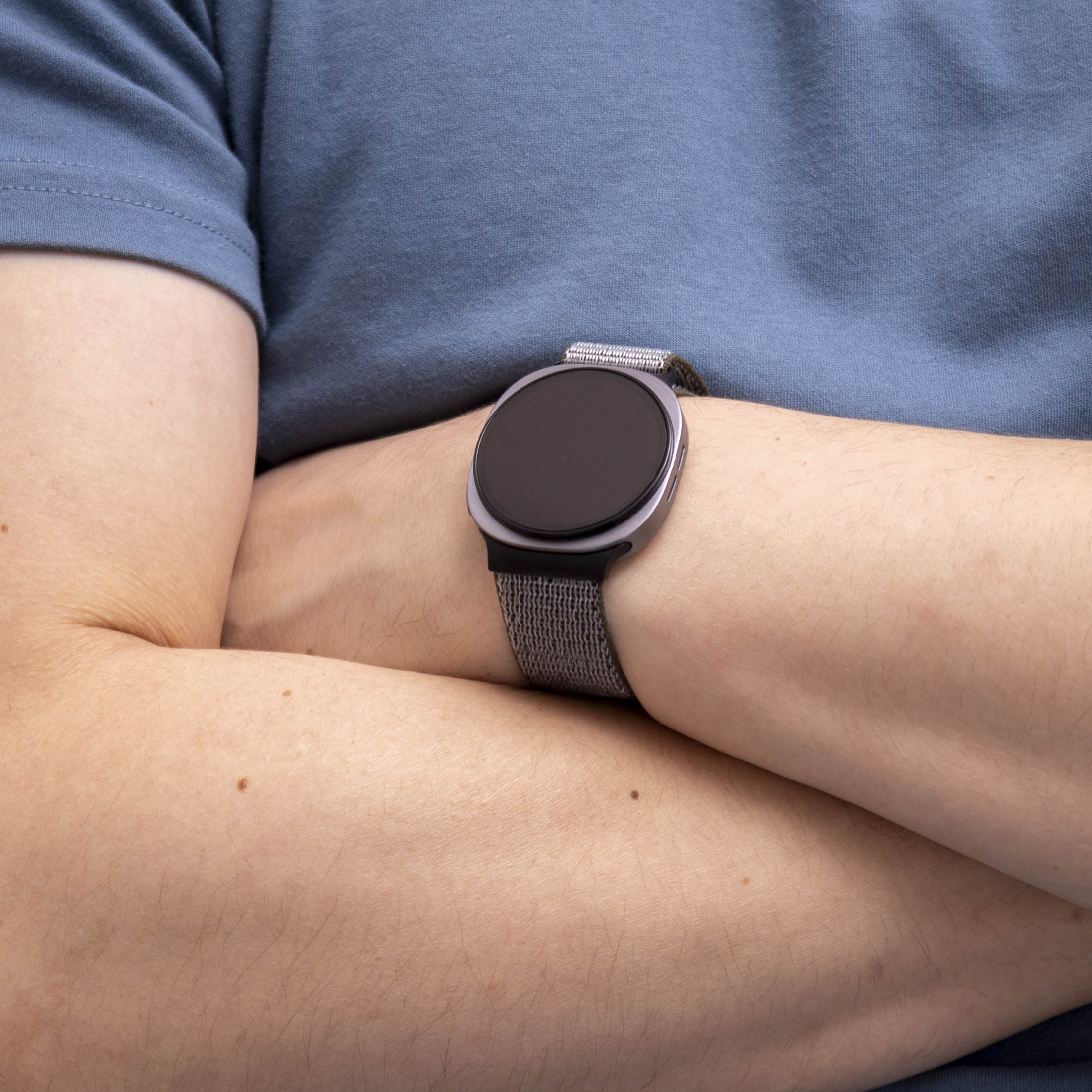 Samsung Galaxy Watch 8 - 44mm Nylonarmband (Olivgrün)