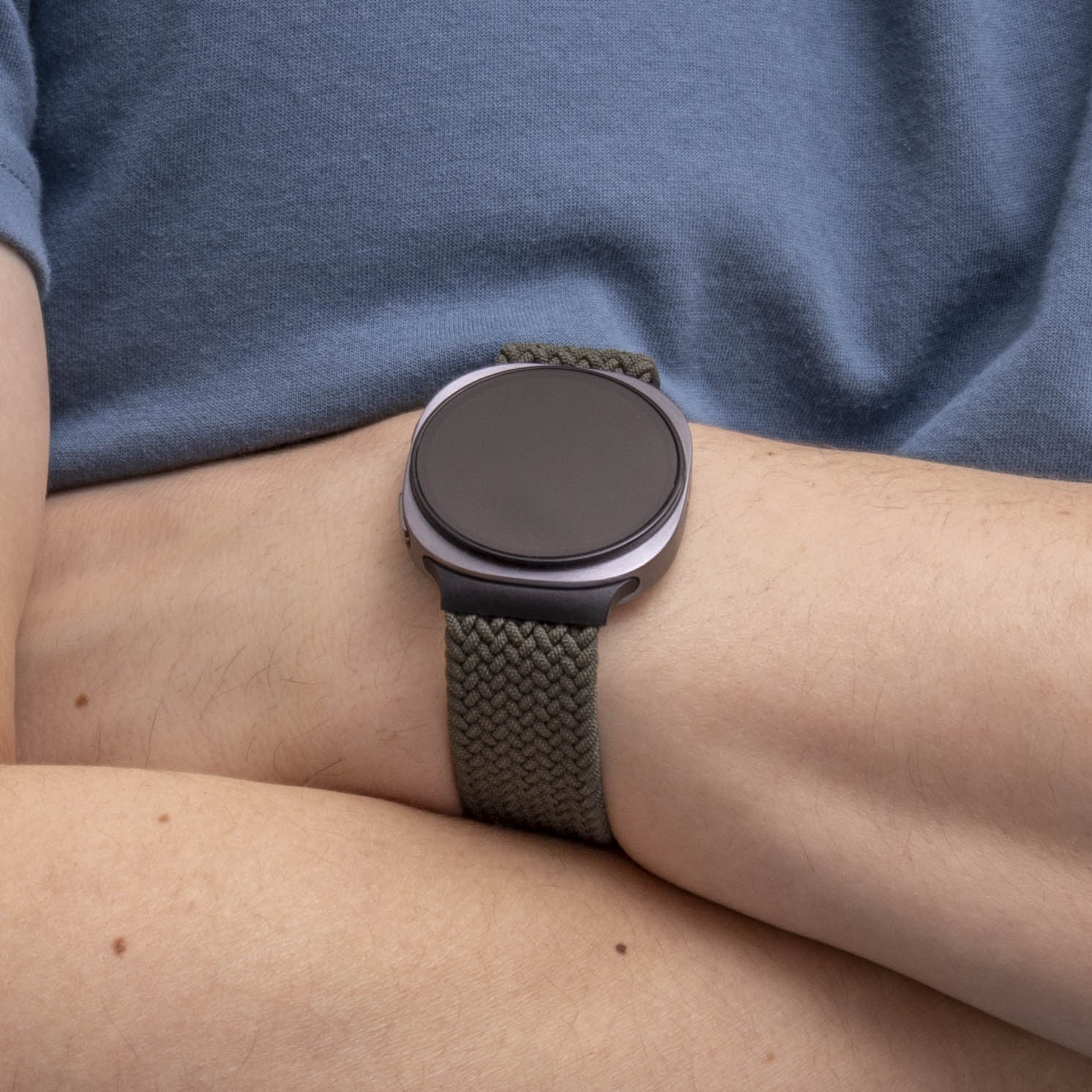 Samsung Galaxy Watch 8 - 44mm Geflochtenes Armband mit P-Schnalle (Grün)