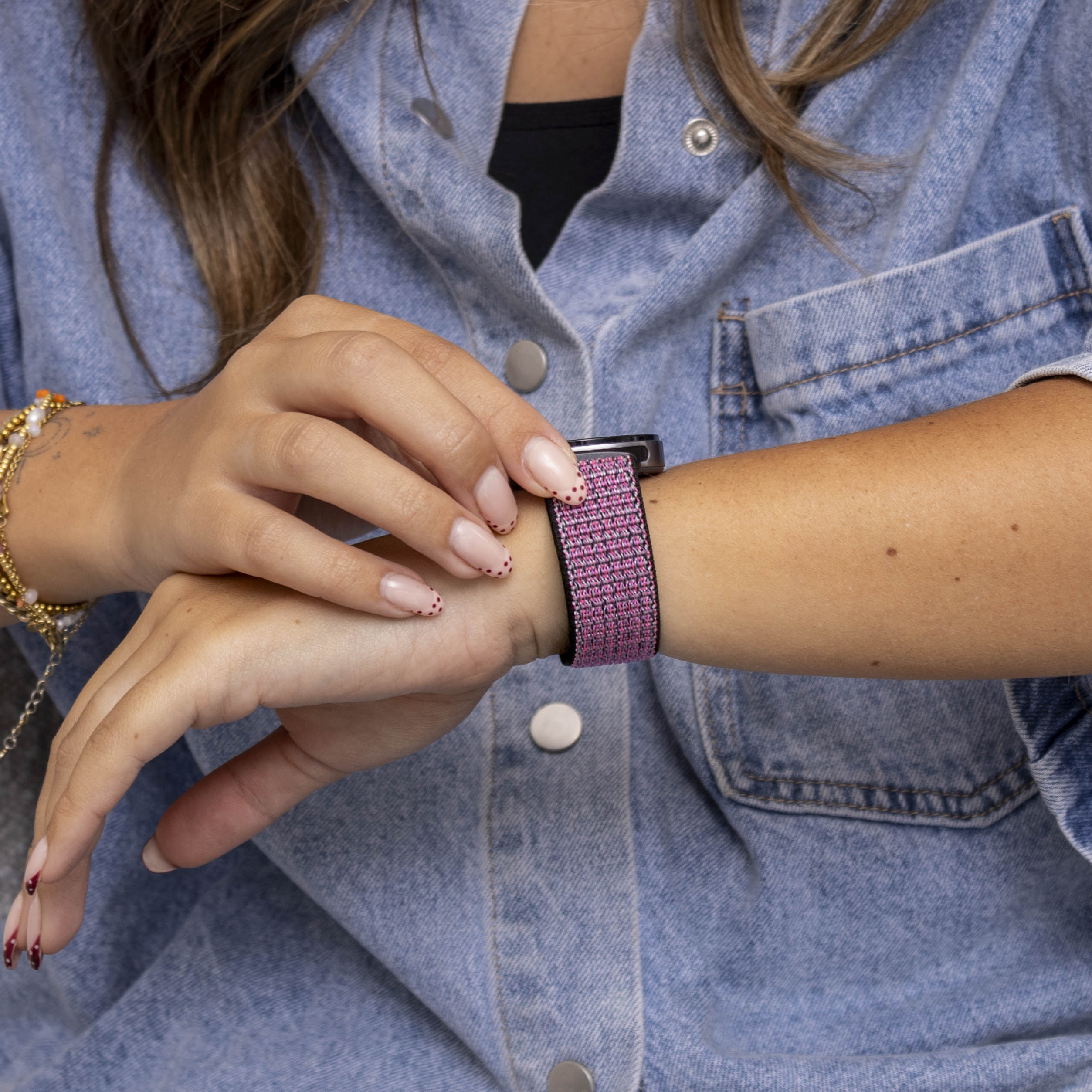 Samsung Galaxy Watch 8 Classic Nylonarmband (True Berry)