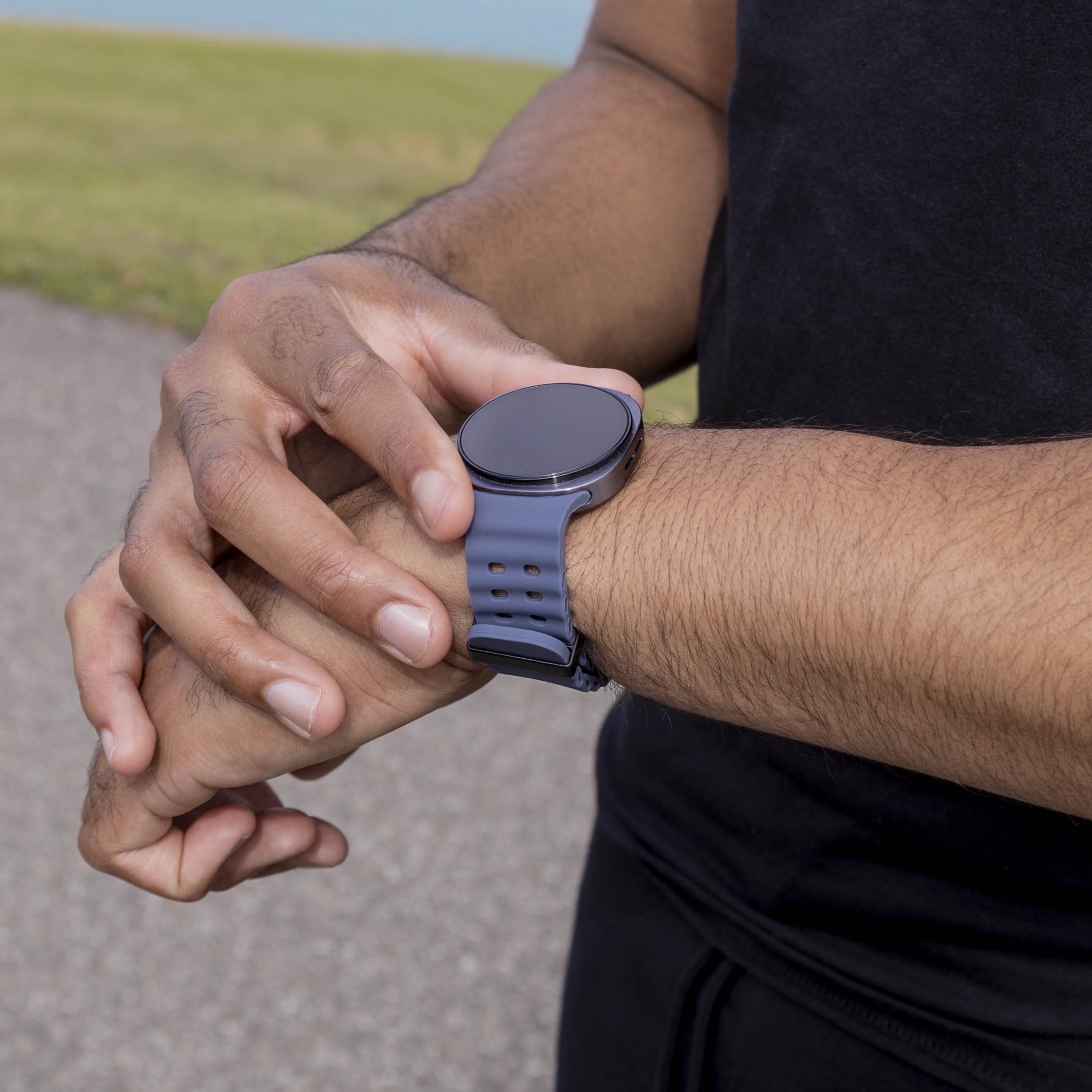 Samsung Galaxy Watch 8 - 40mm Ocean Armband (GrauBlau)