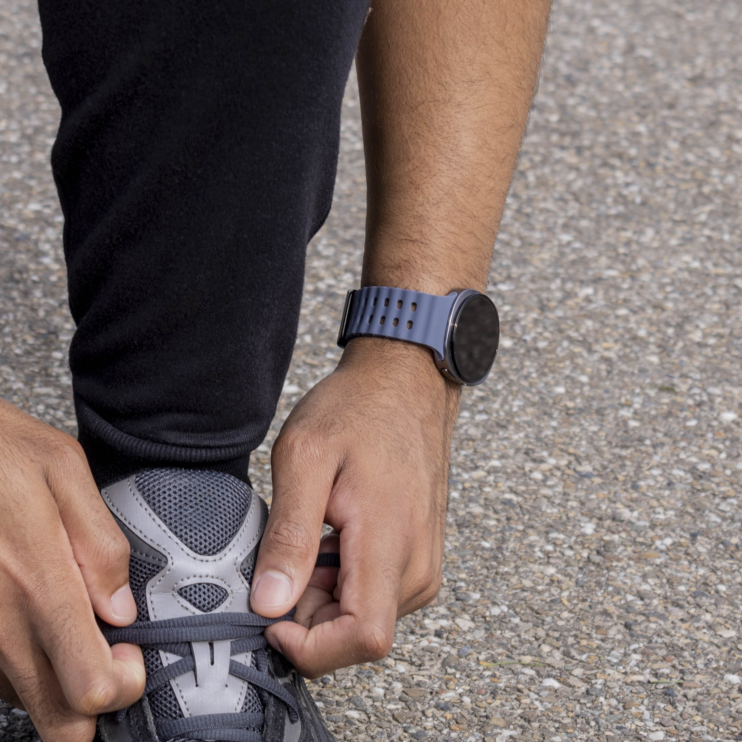 Samsung Galaxy Watch 8 - 40mm Ocean Armband (GrauBlau)