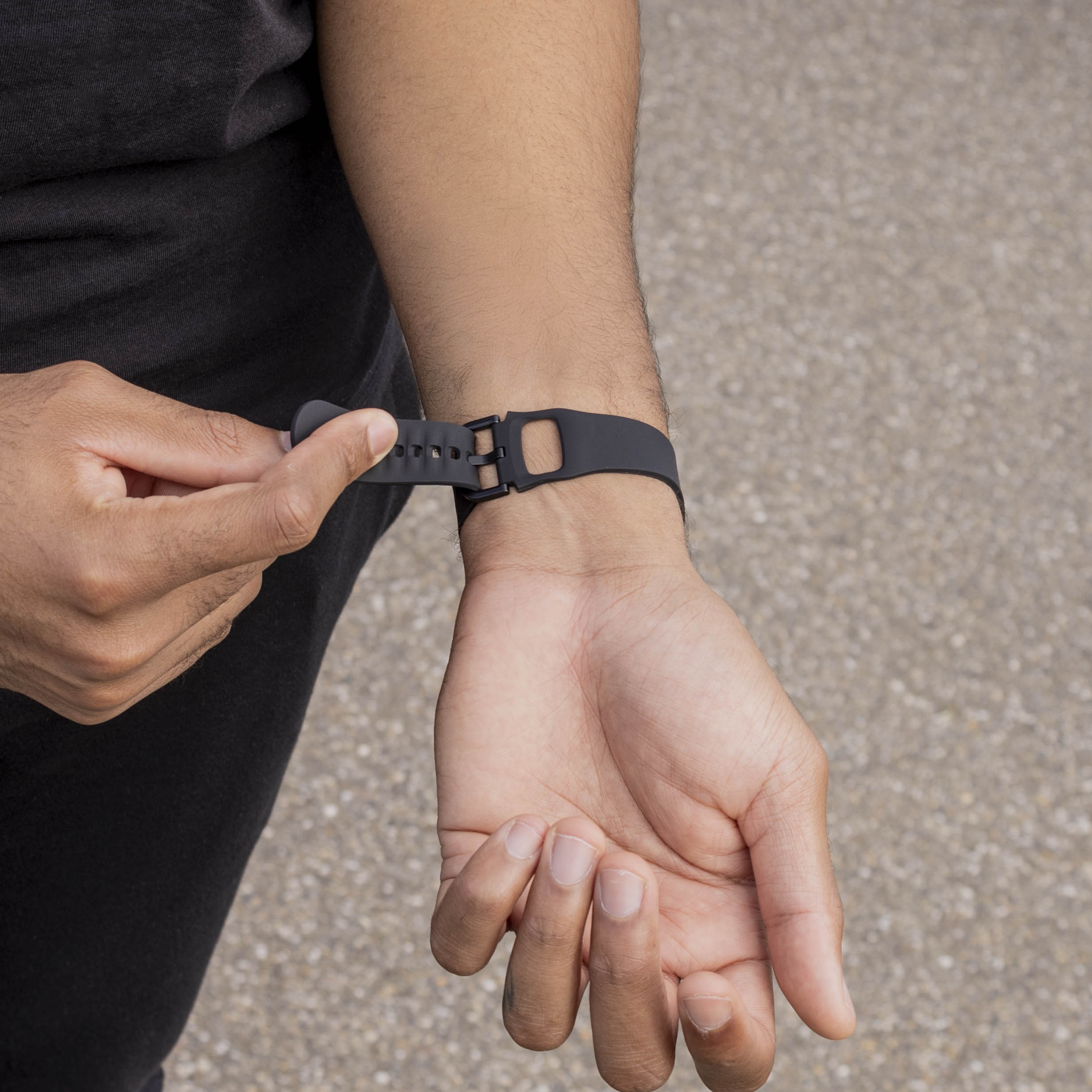 Samsung Galaxy Watch 8 Classic Silikonarmband (Schwarz)