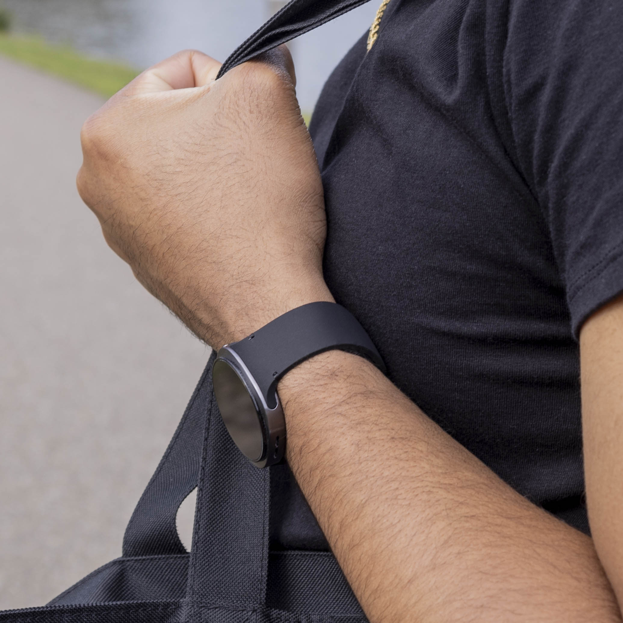 Samsung Galaxy Watch 8 Classic Silikonarmband (Schwarz)