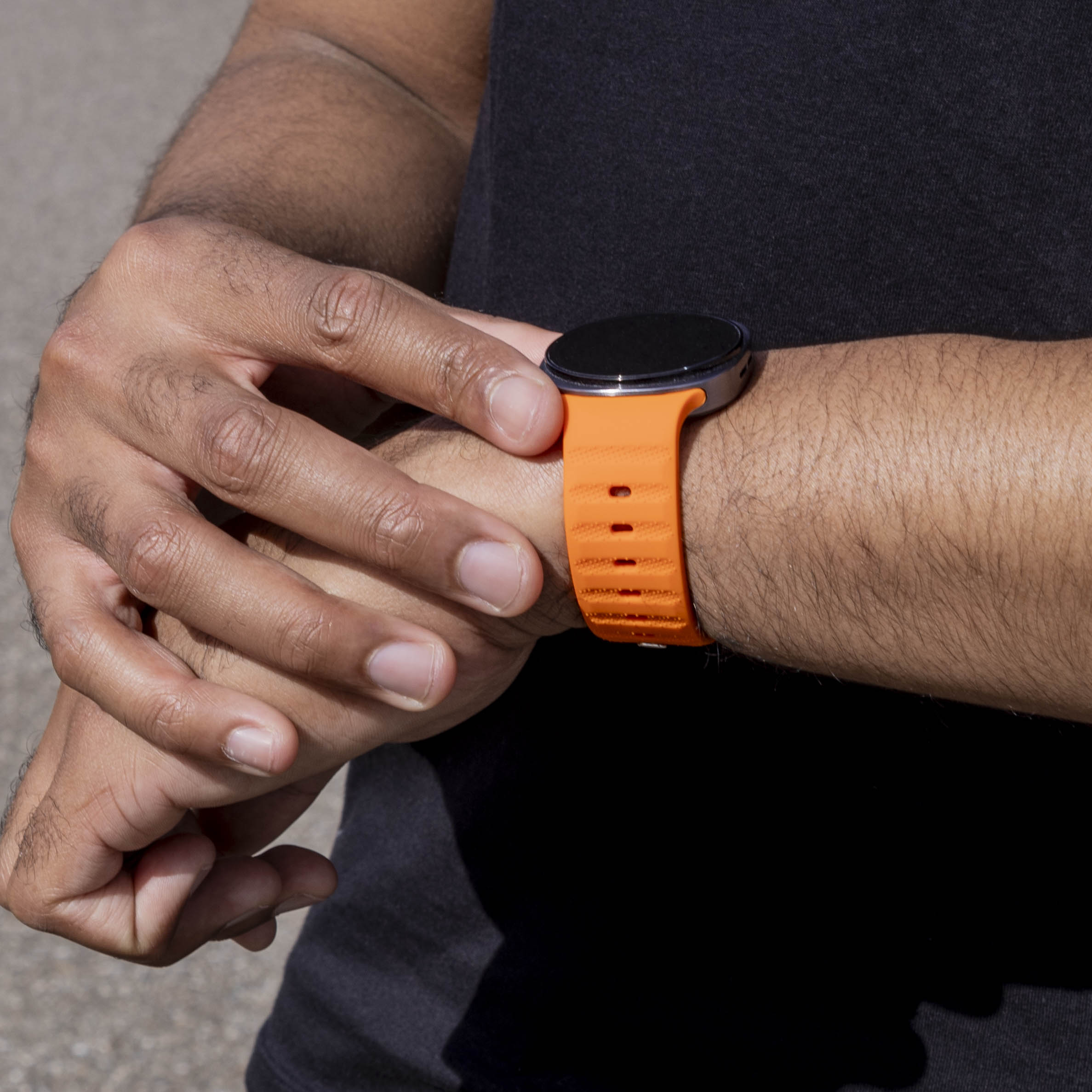 Samsung Galaxy Watch 8 - 40mm Outdoor Silicone Strap (Orange)