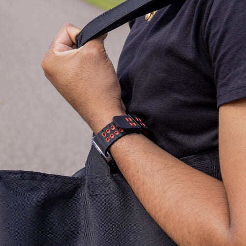 Samsung Galaxy Watch 8 - 40mm Ocean Strap (Black/Red)