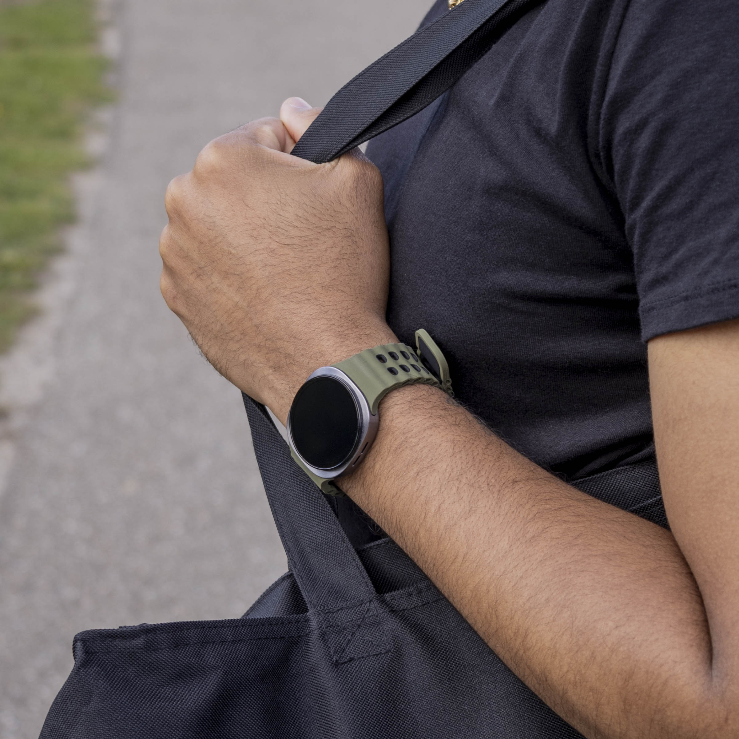 Samsung Galaxy Watch 8 Classic Ocean Armband (Grün/Schwarz)