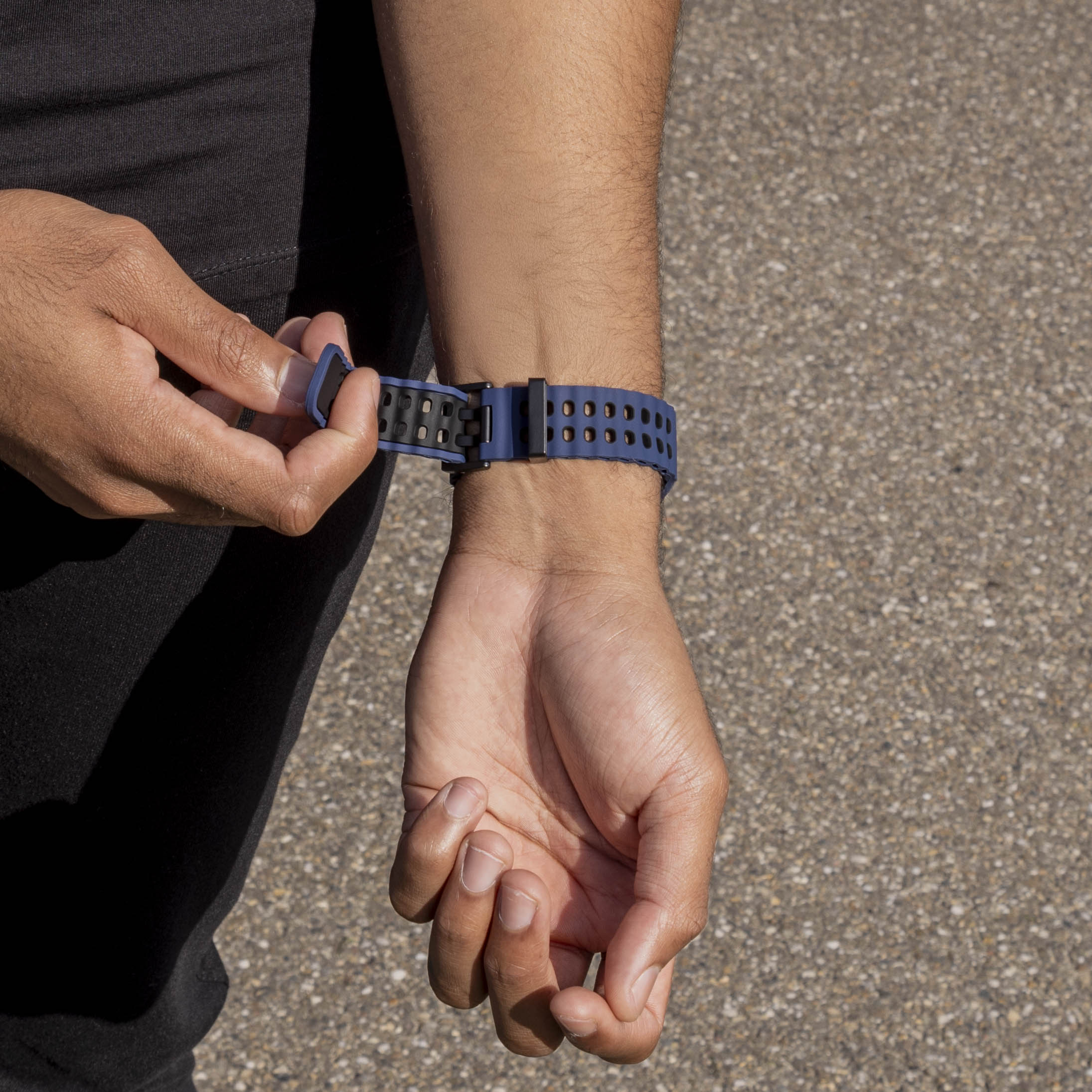 Samsung Galaxy Watch 8 - 40mm Ocean Armband (Blau/Schwarz)