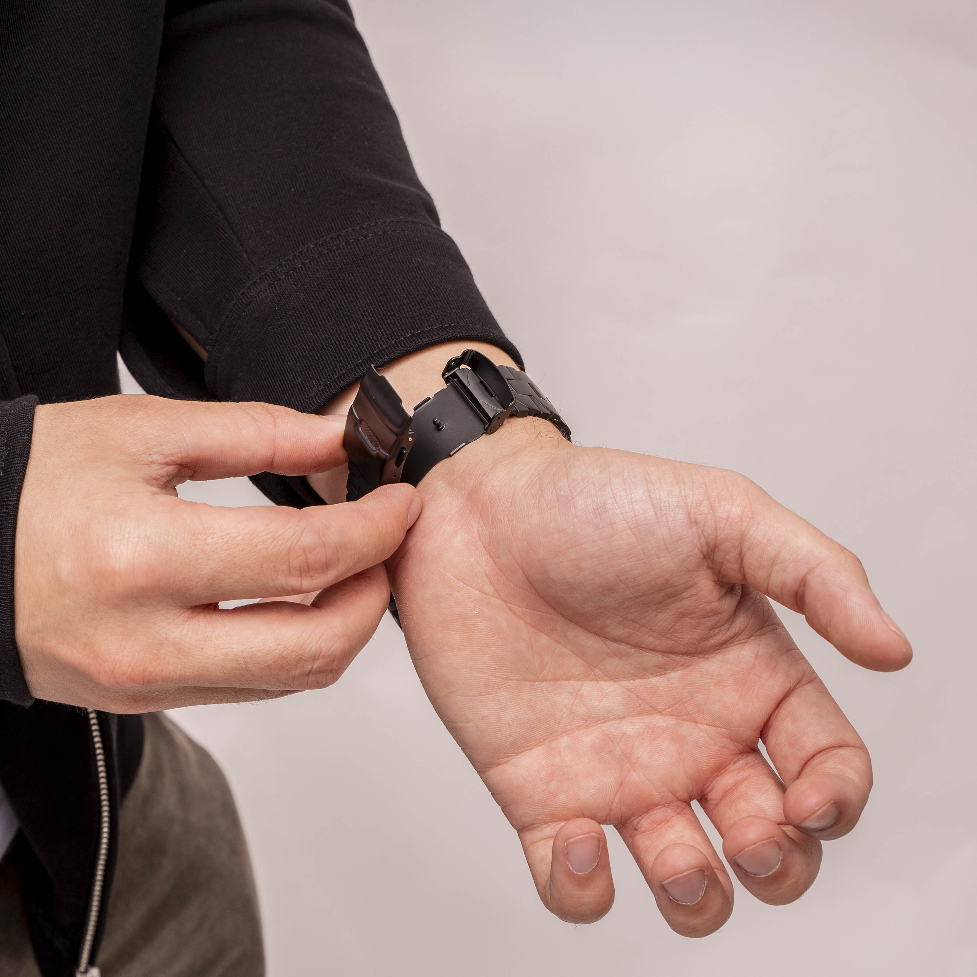 Huawei Watch GT 6 Pro - 46mm Butterfly Titanarmband (Schwarz)