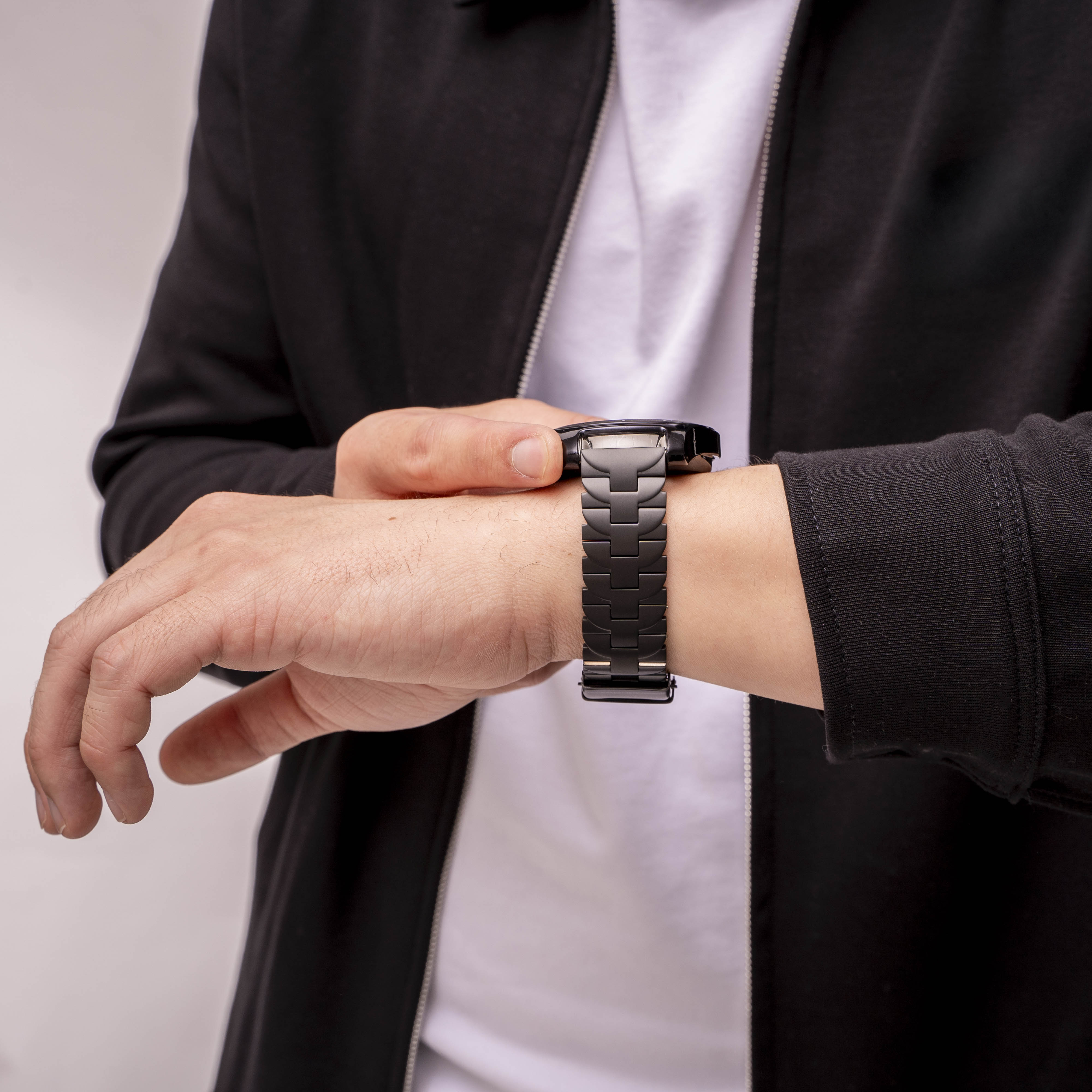 Huawei Watch GT 6 Pro - 46mm Butterfly Titanarmband (Schwarz)