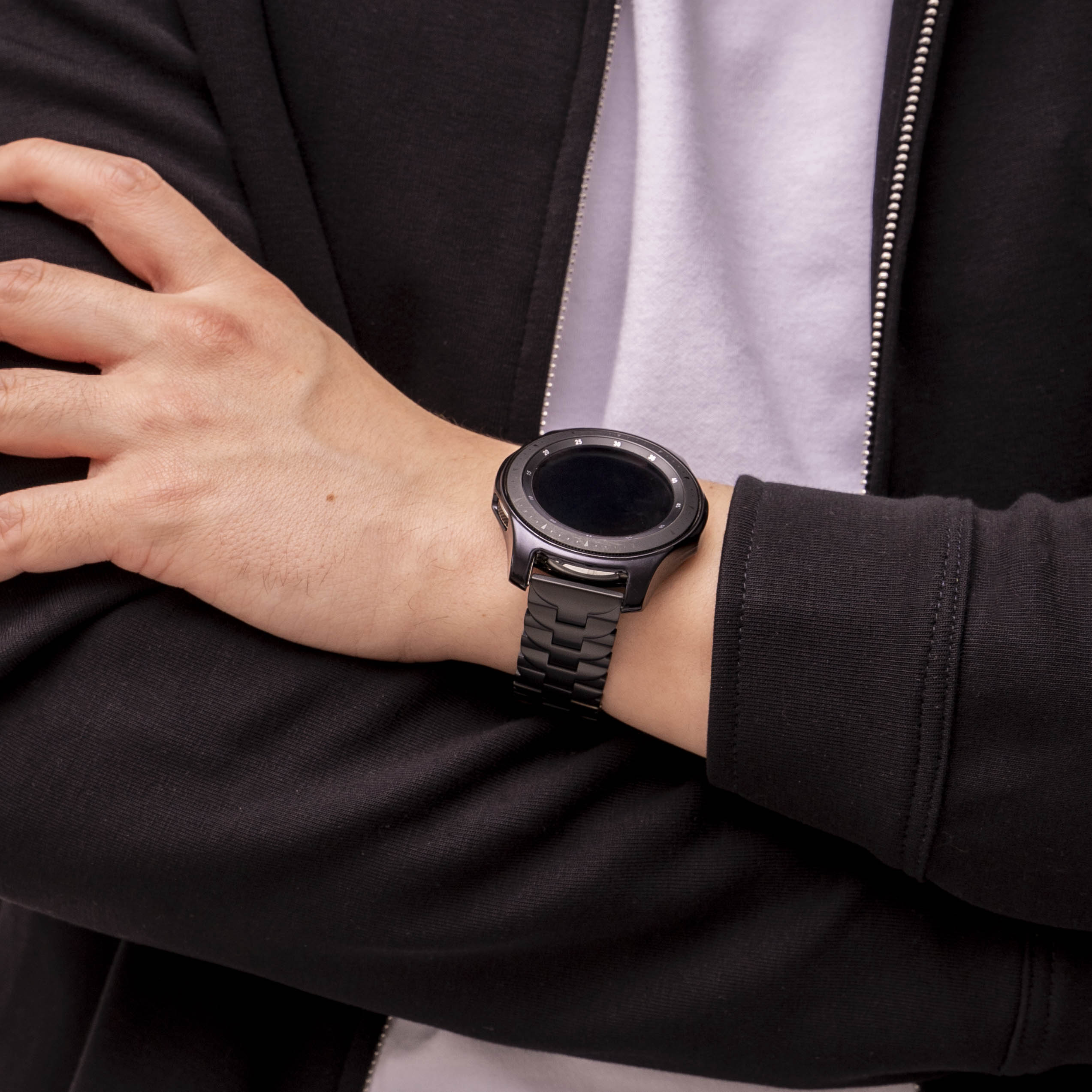 Huawei Watch GT 6 Pro - 46mm Butterfly Titanarmband (Schwarz)