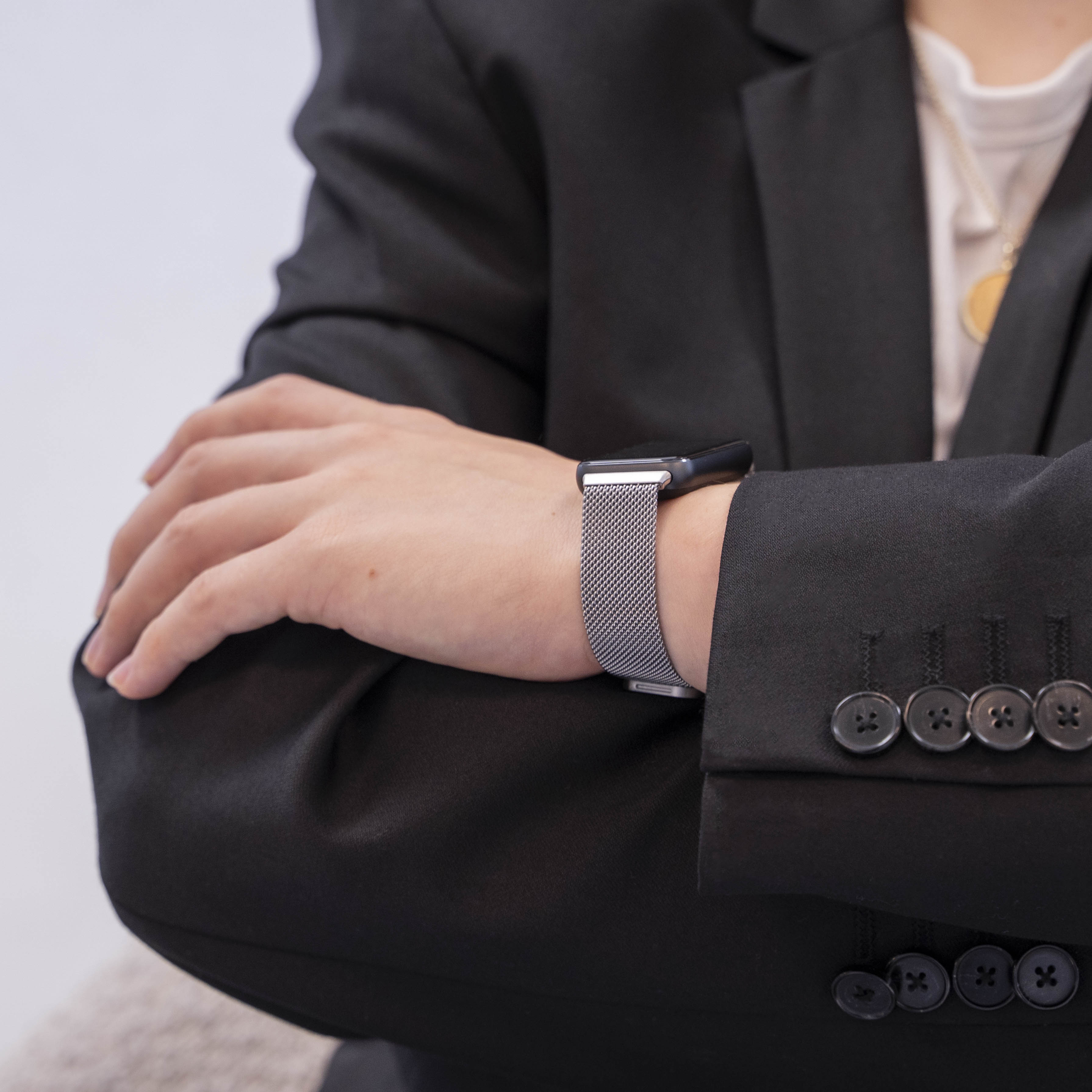 Samsung Galaxy Fit 3 Milanese Strap (Silver)