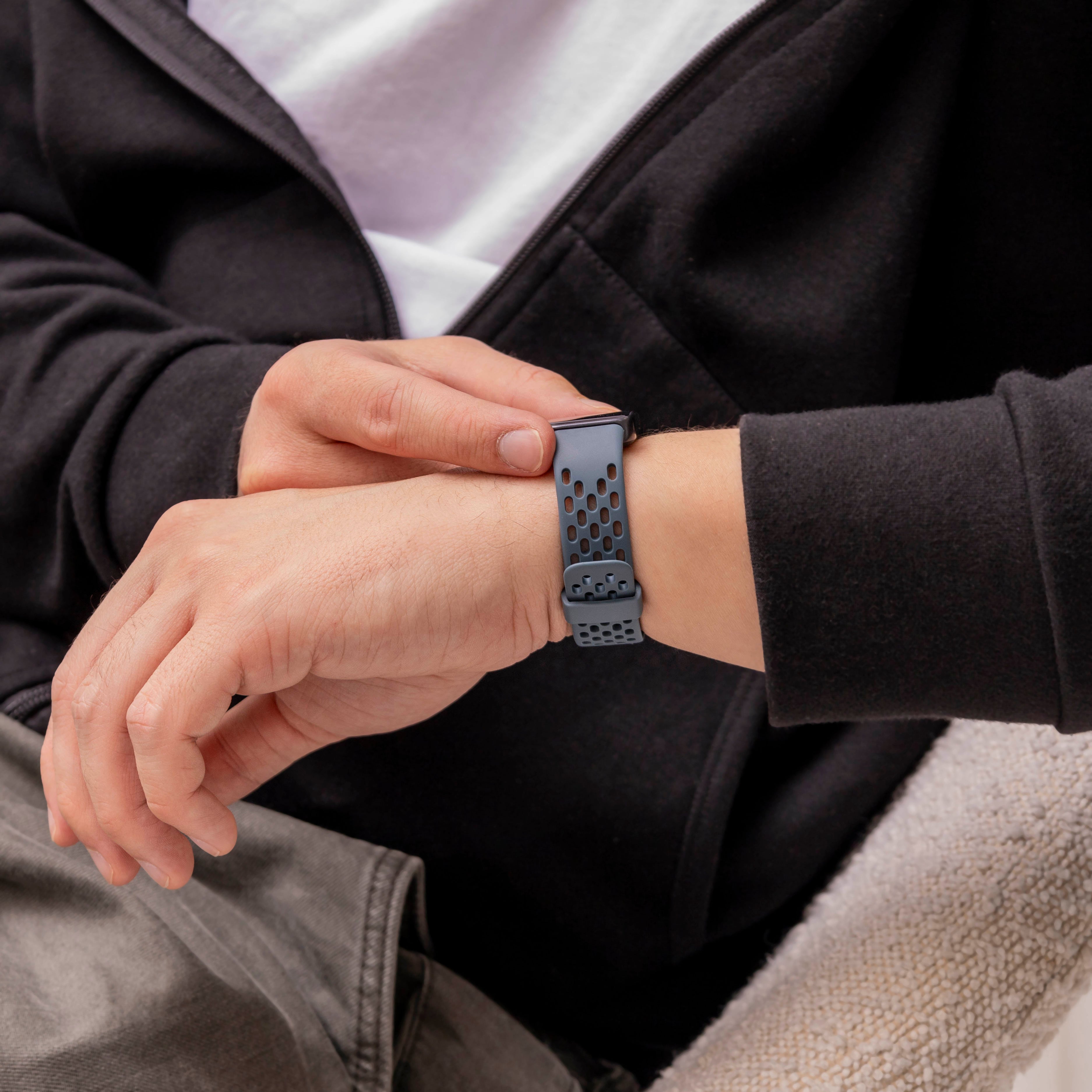 Huawei Band 8 Silikon-Air-Armband (Graublau)