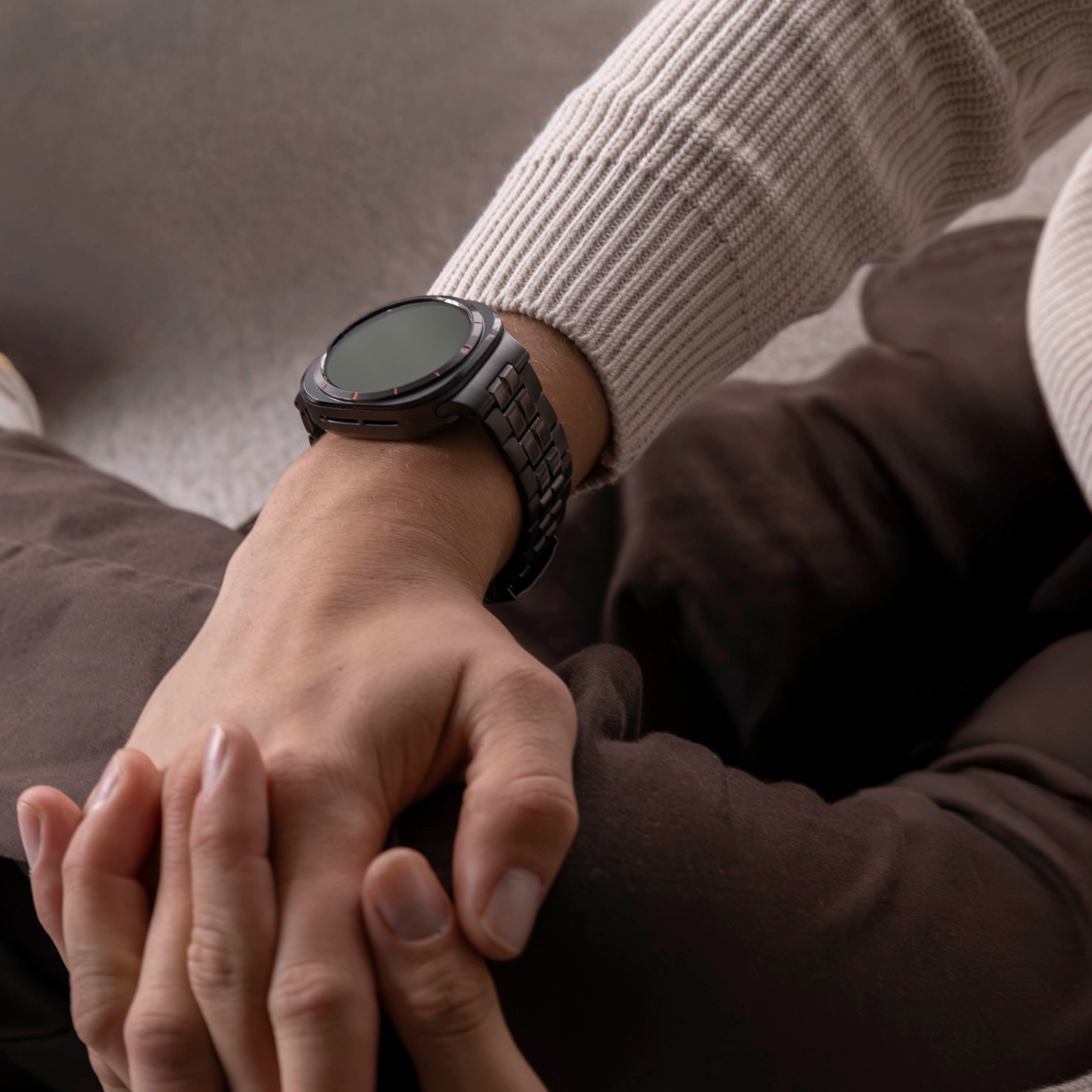 Samsung Galaxy Watch Ultra 'square' Titanarmband (Graphit)