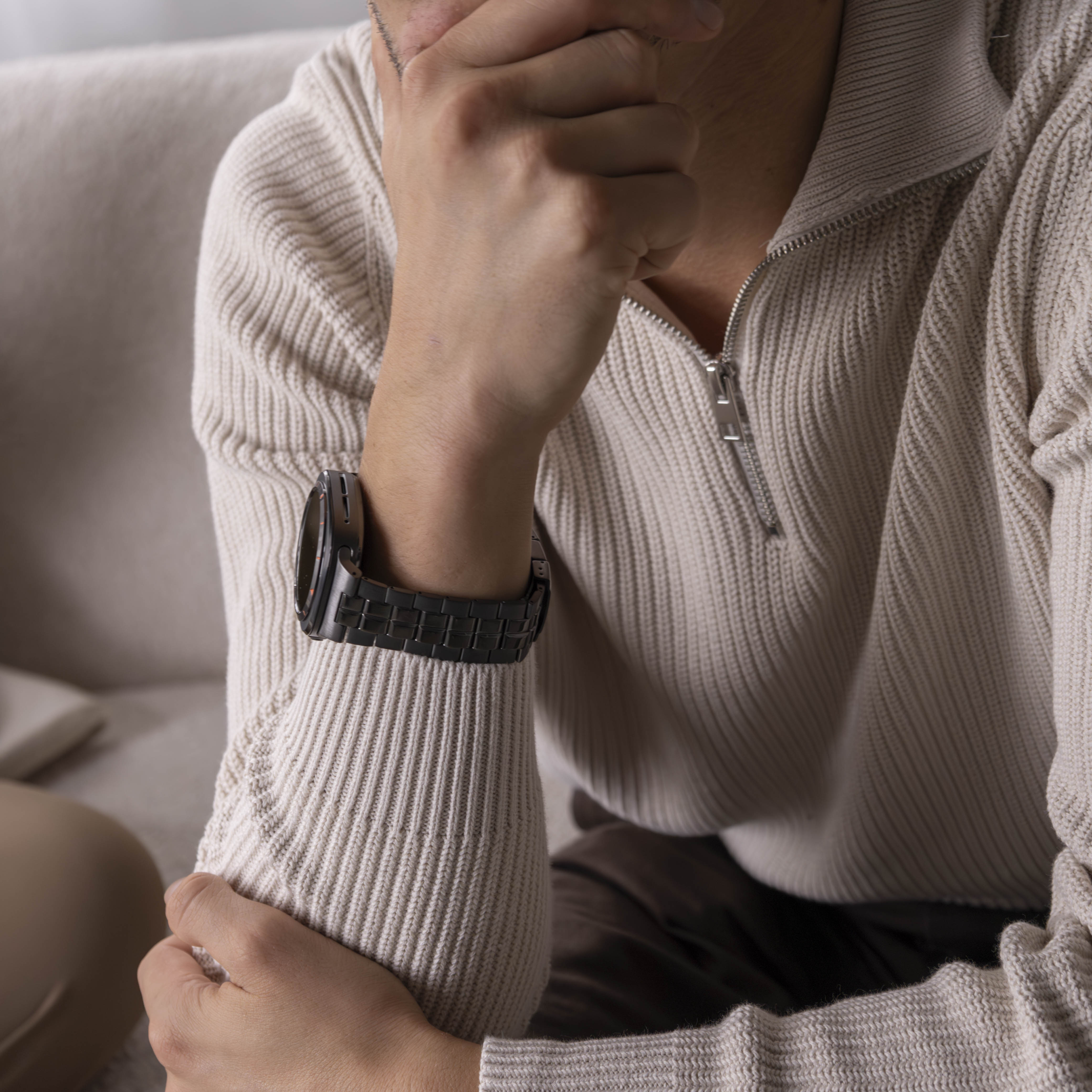 Samsung Galaxy Watch Ultra 'square' Titanarmband (Graphit)