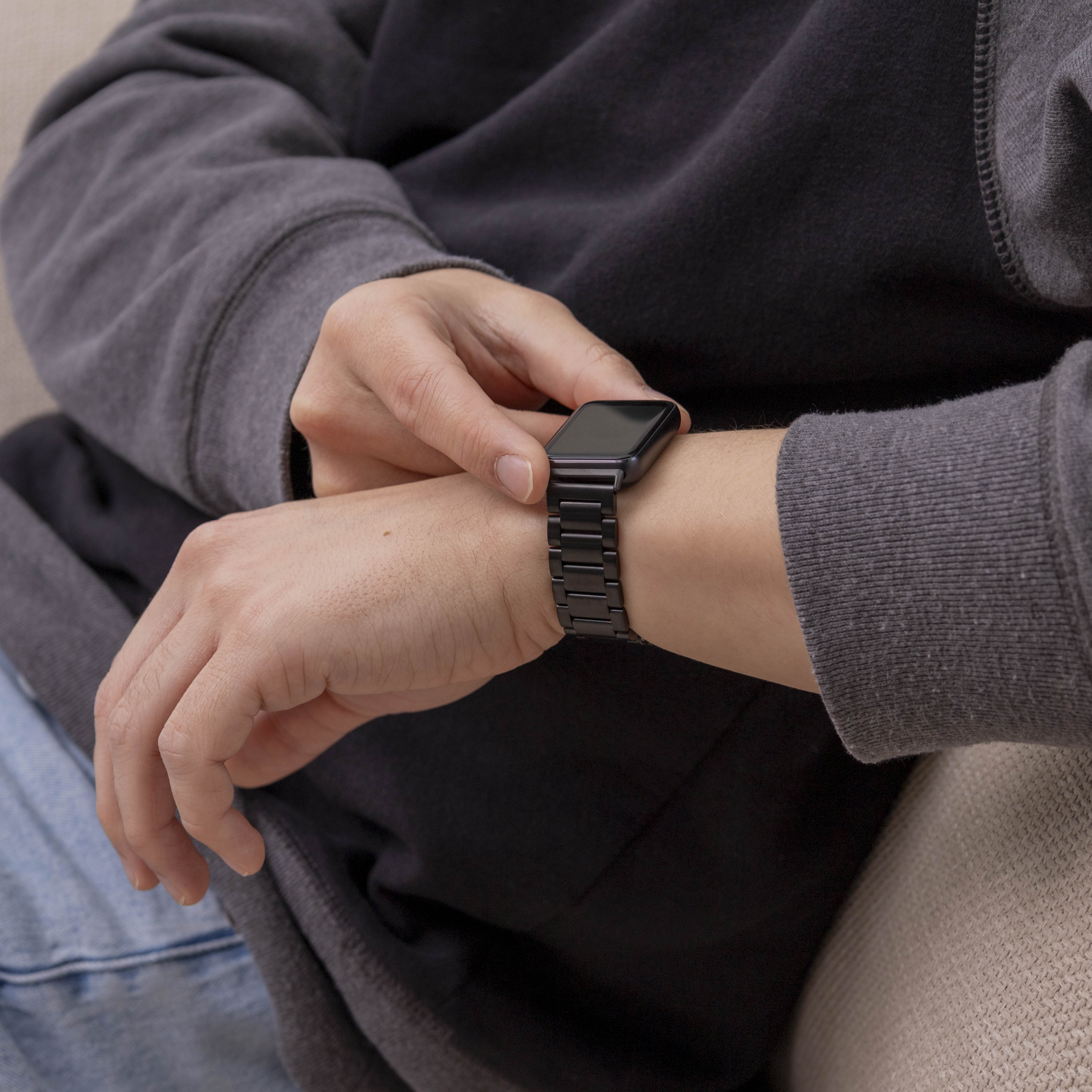 Samsung Galaxy Fit 3 Stahlarmband (Schwarz)