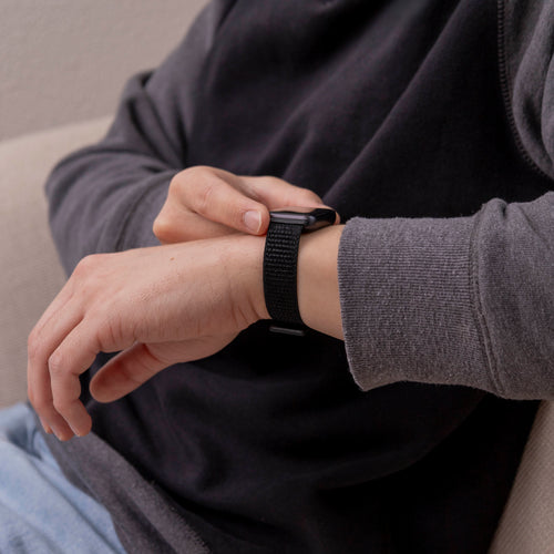 Samsung Galaxy Fit 3 Nylonarmband (Schwarz)