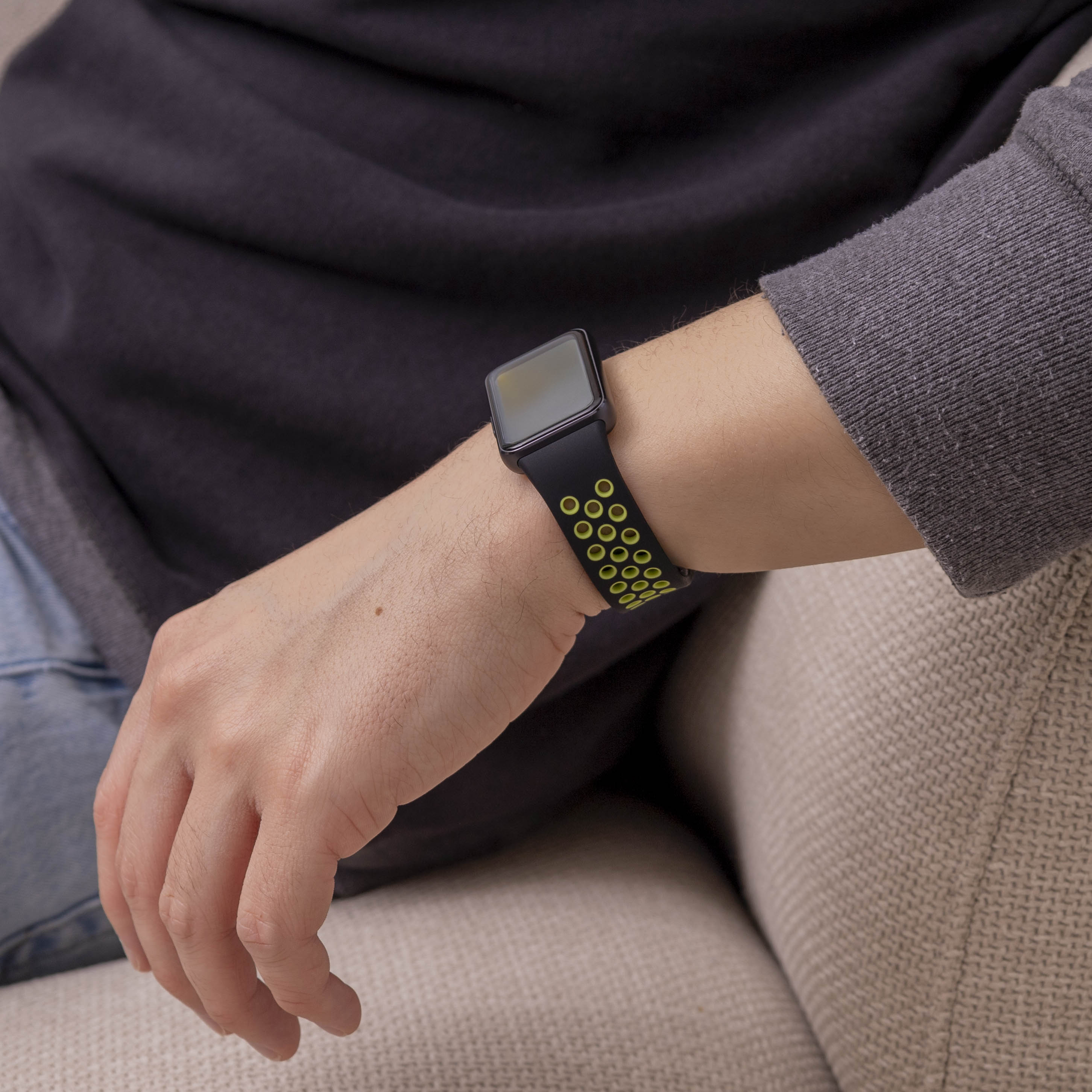 Samsung Galaxy Fit 3 Sportarmband (Schwarz/Lime)