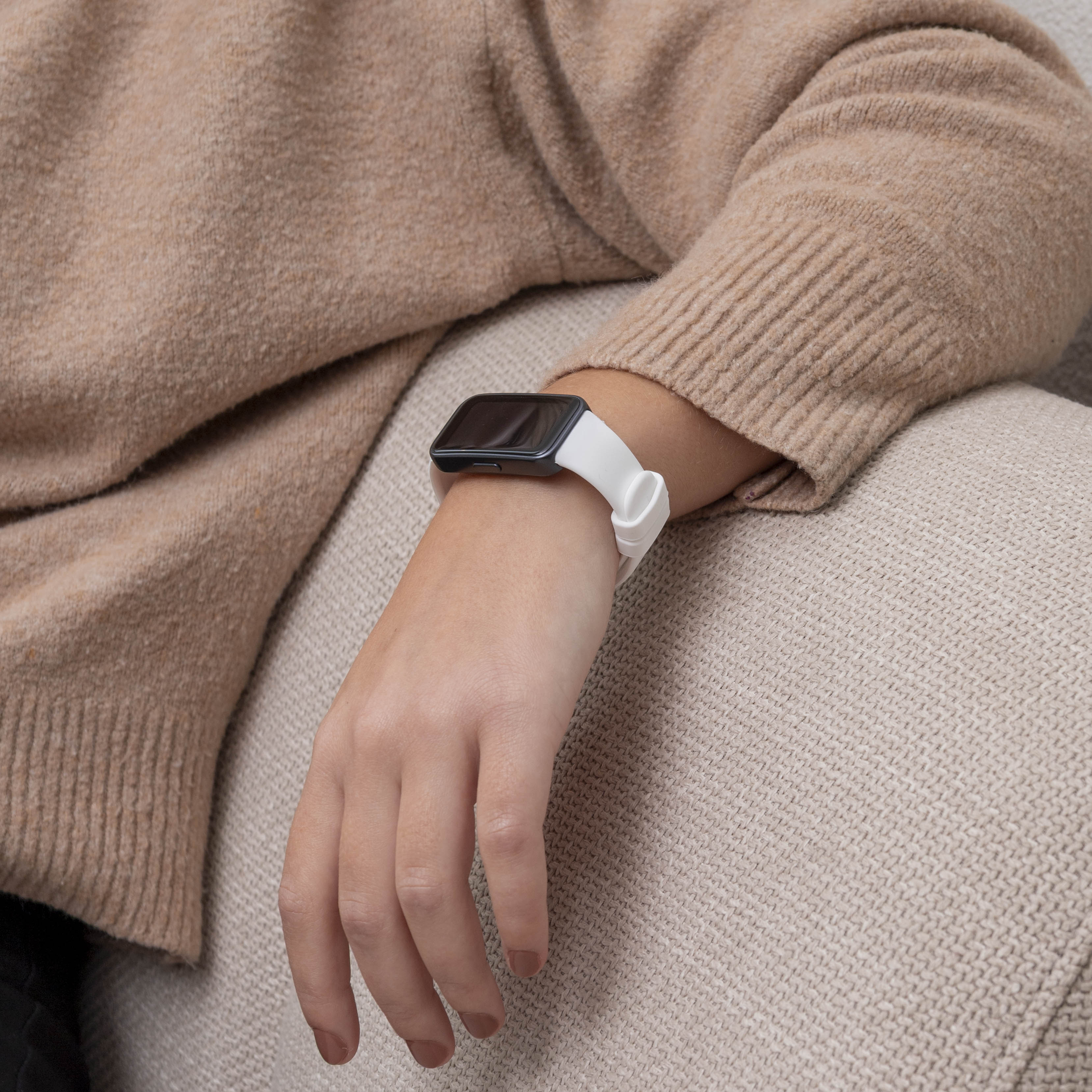 Huawei Band 9 Classic Silikonarmband (Weiß)