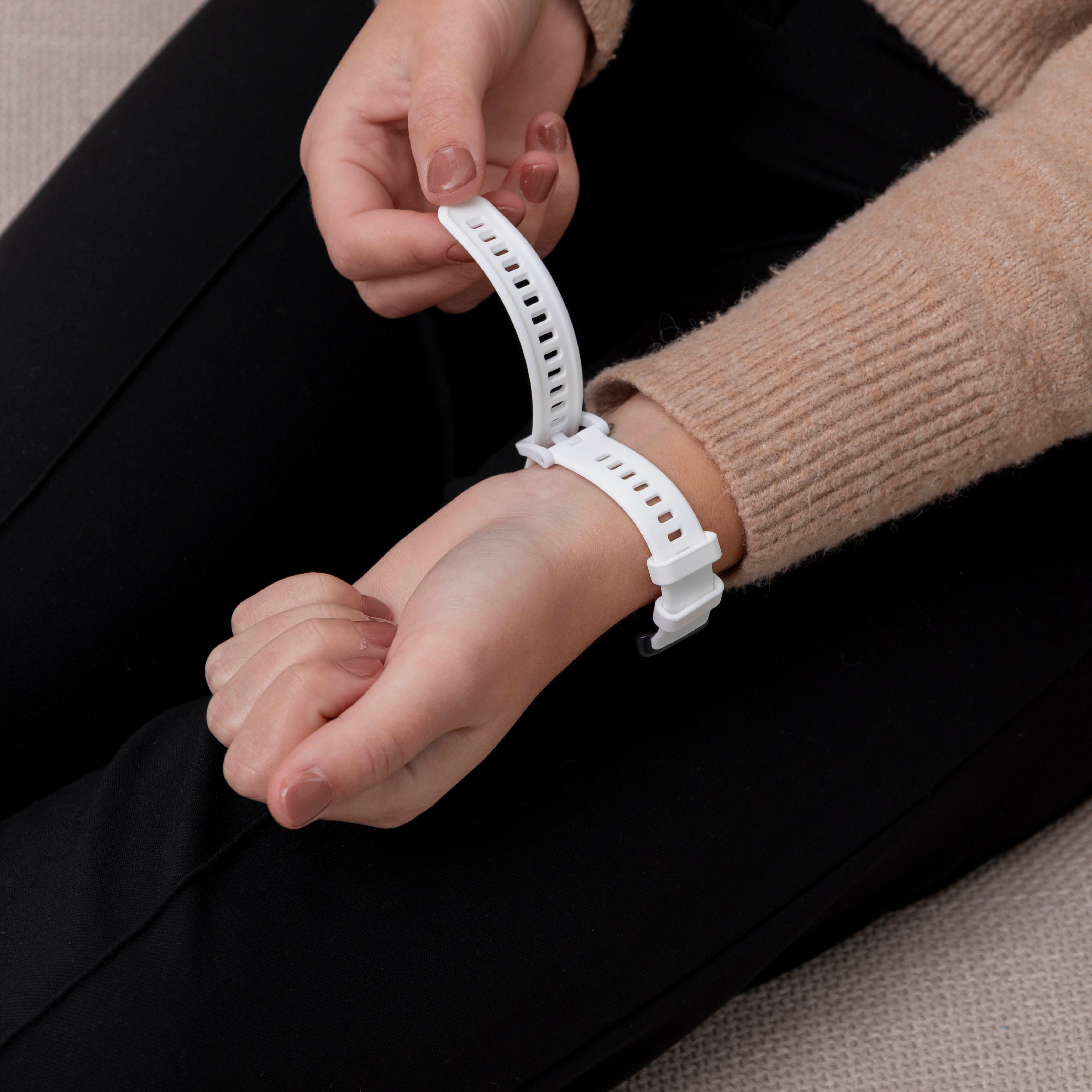 Huawei Band 9 Classic Silikonarmband (Weiß)