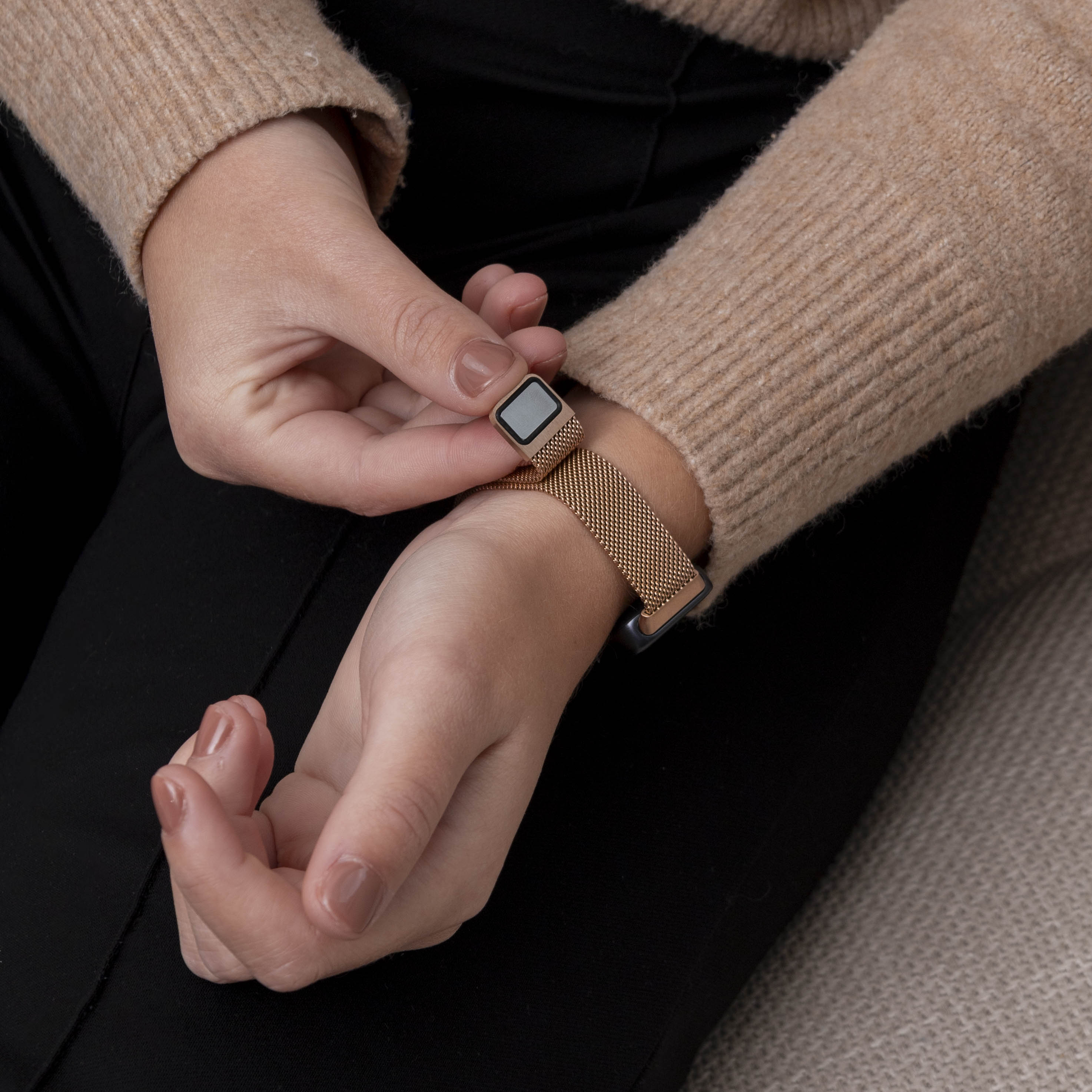 Huawei Band 9 Milanese Armband (Rose Gold)