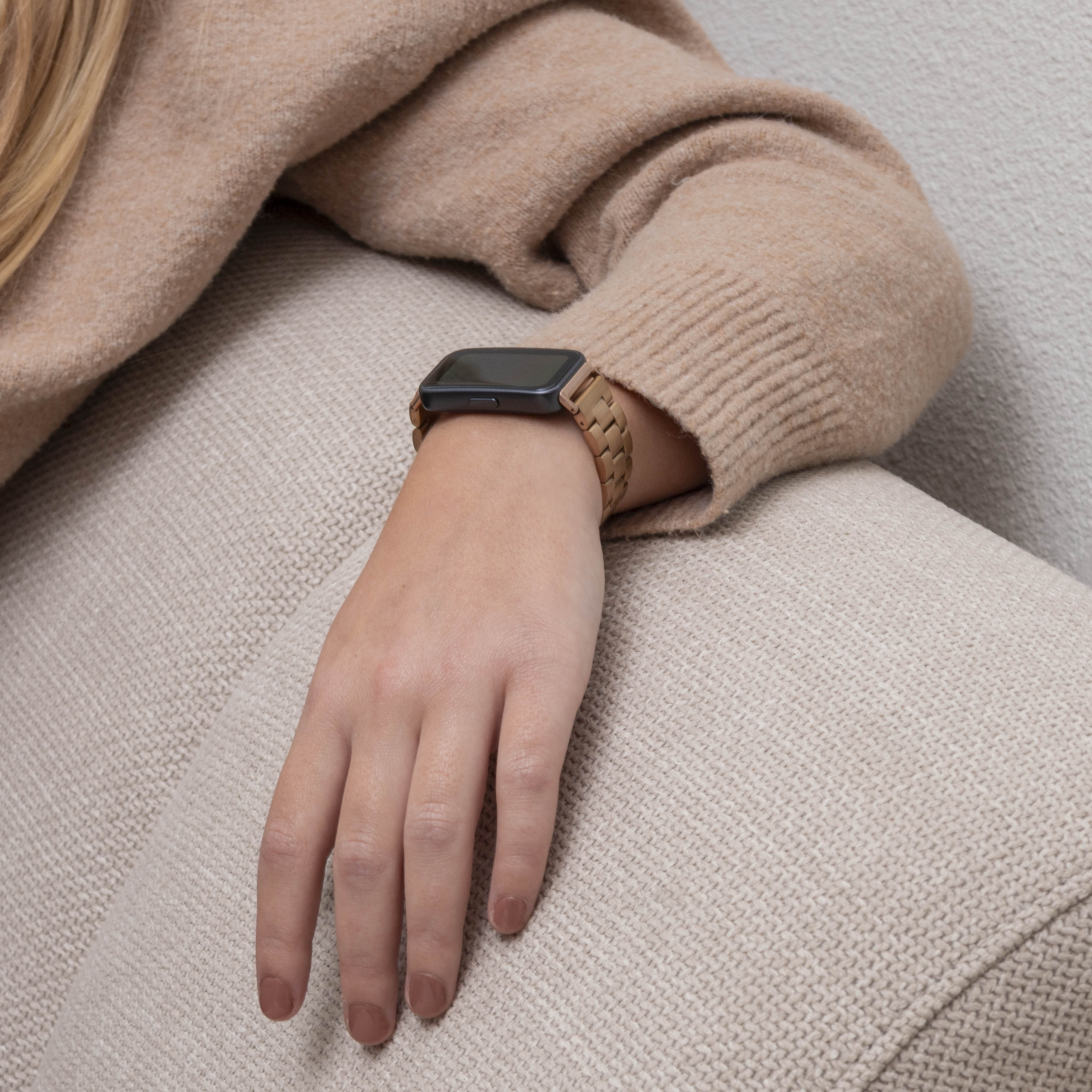 Huawei Band 8 Steel Strap (Rose Gold)