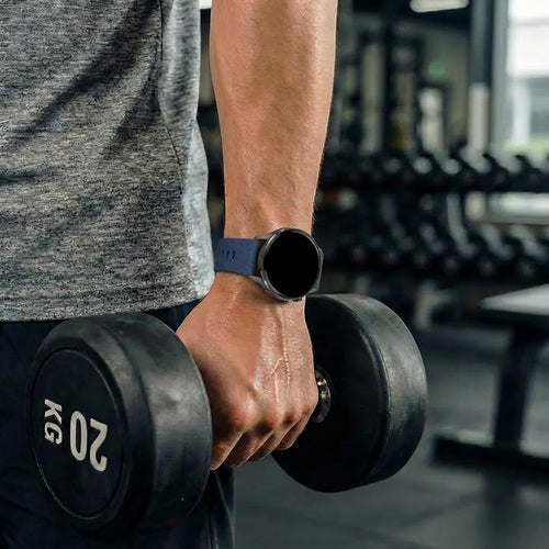 Bandz Garmin Vivoactive 4s Silikonarmband 'Deluxe' (Dunkelblau)