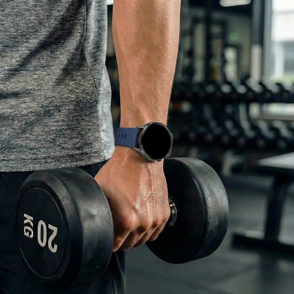 Bandz Garmin Vivoactive 4s Silikonarmband 'Deluxe' (Dunkelblau)