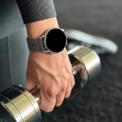 Bandz Garmin Vivoactive 4s Silikonarmband 'Deluxe' (Dunkelgrau)