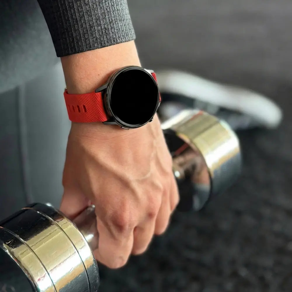 Bandz Garmin Vivoactive 4s Silikonarmband 'Deluxe' (Rot)