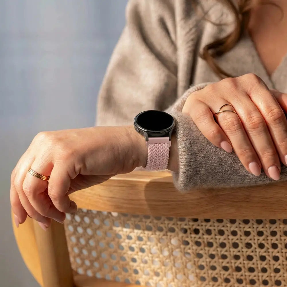 Bandz Garmin Approach S12 Braided Strap 'Parachute' (Pink)