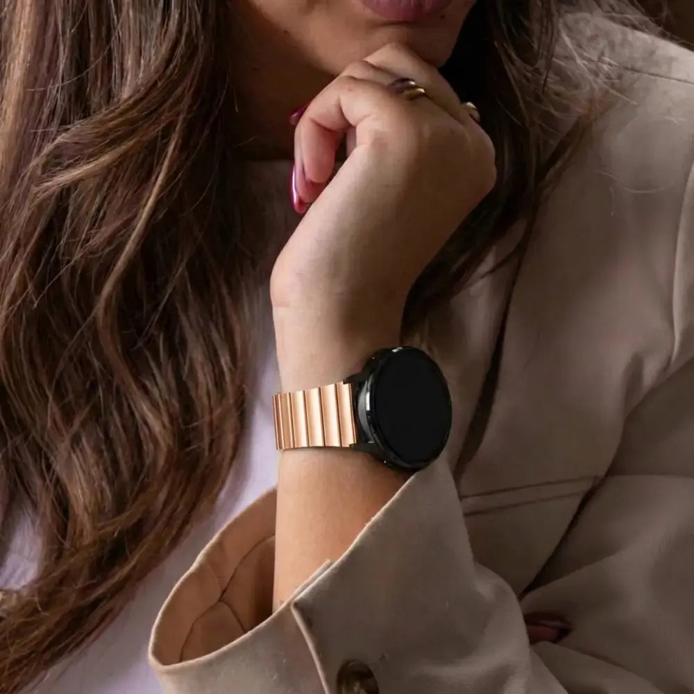 Bandz Garmin Approach J1 Stahlarmband 'One Bead' (Roségold)