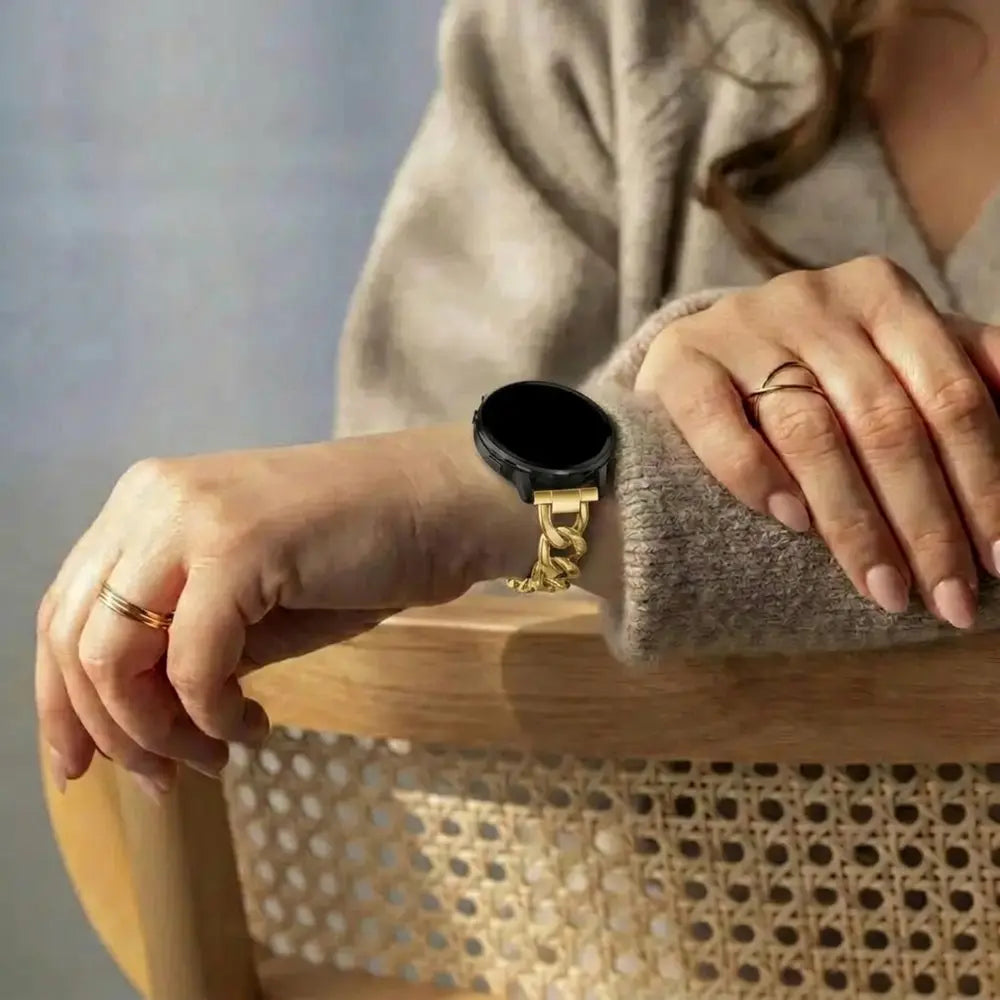 Bandz Huawei Watch GT 6 - 41mm Metal Strap 'Chains' (Gold)