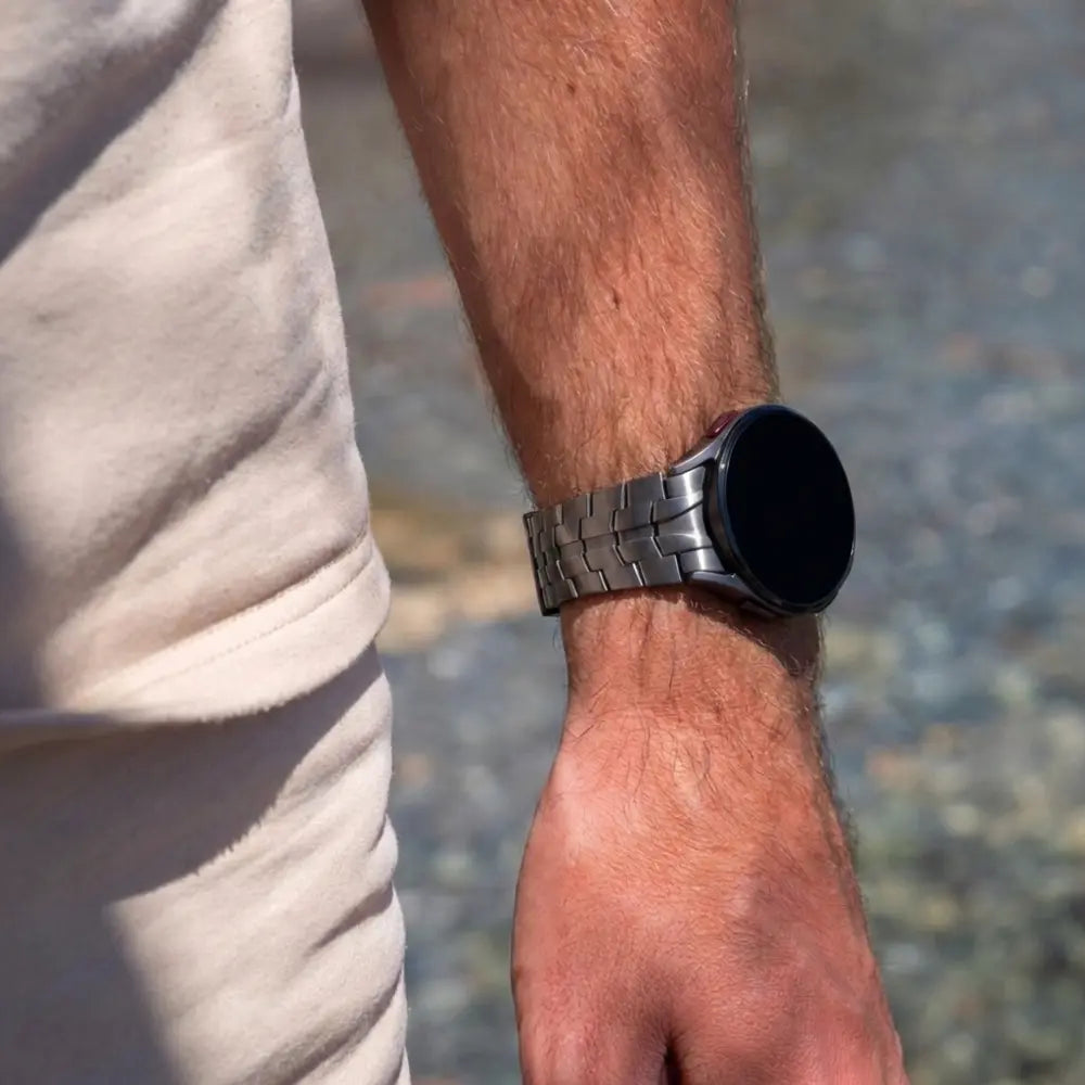 Bandz Samsung Galaxy Watch 6 Classic 47mm Steel Strap 'Iron' (Graphite)