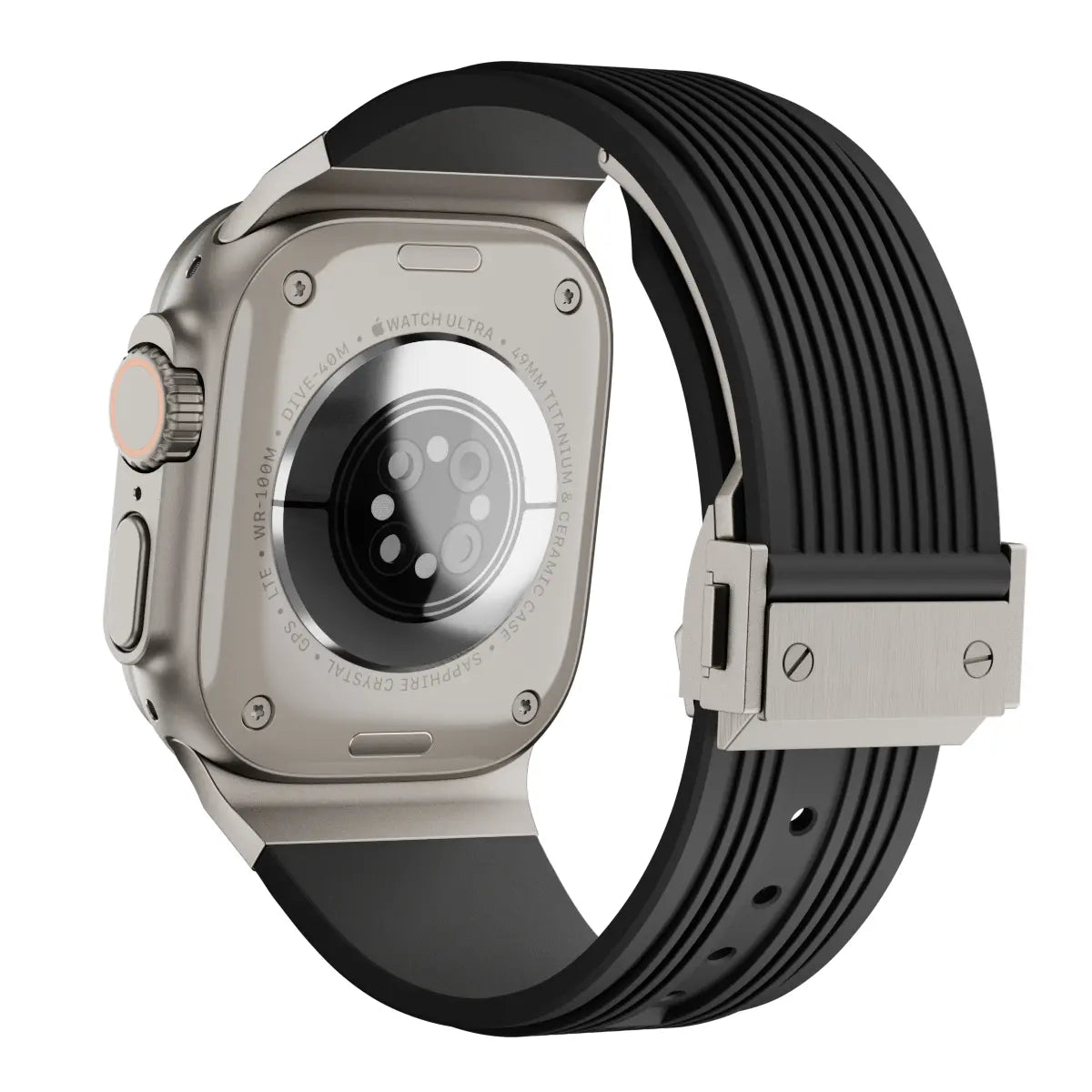 Liquid Elastic Silicone Strap, black